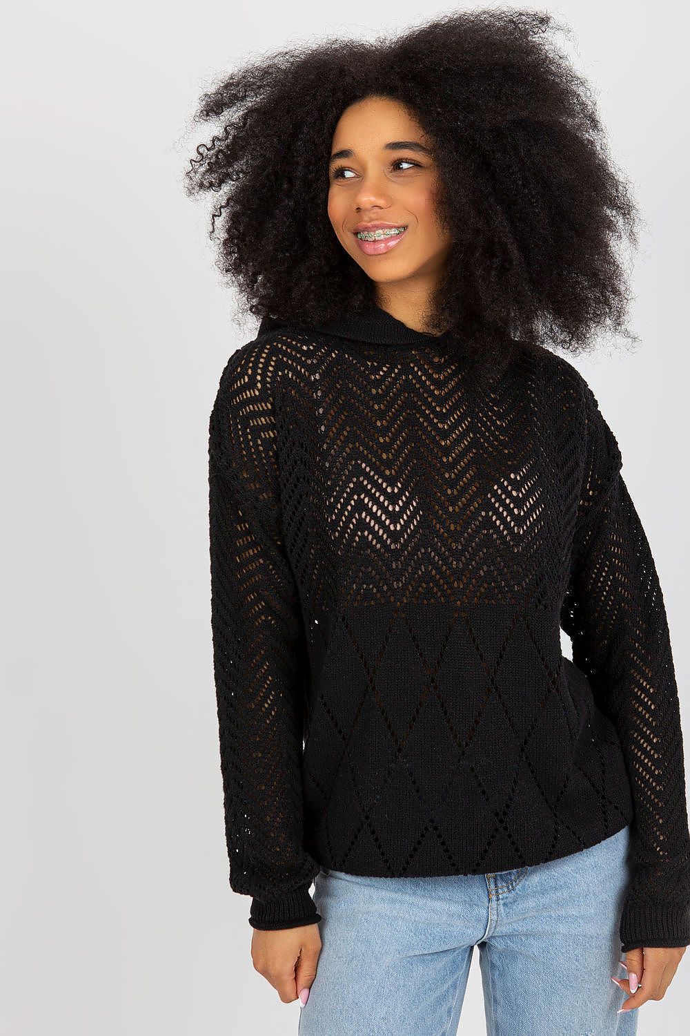   Sweter Damski Model BA-SW-2003.51P Black - Badu 
