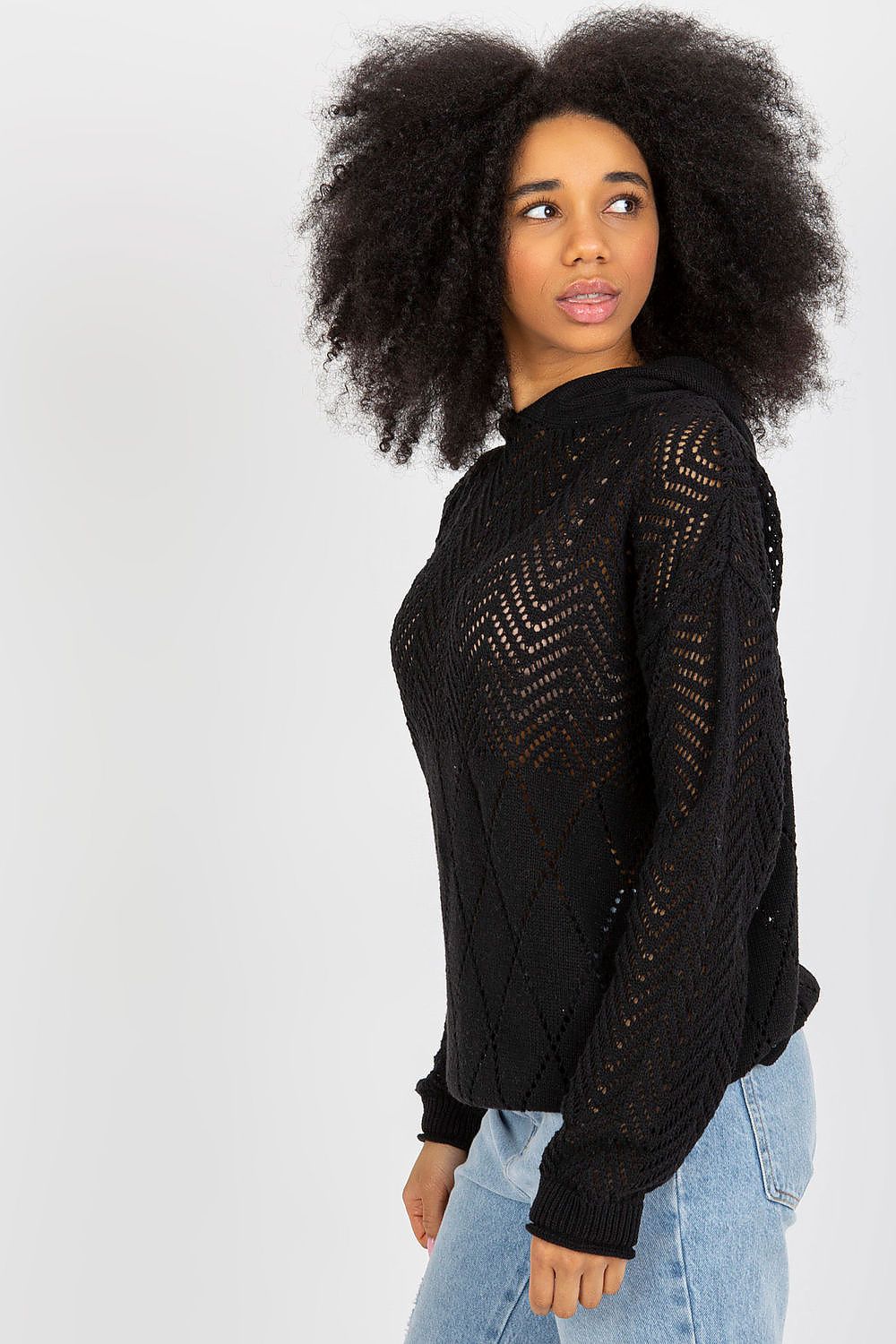   Sweter Damski Model BA-SW-2003.51P Black - Badu 