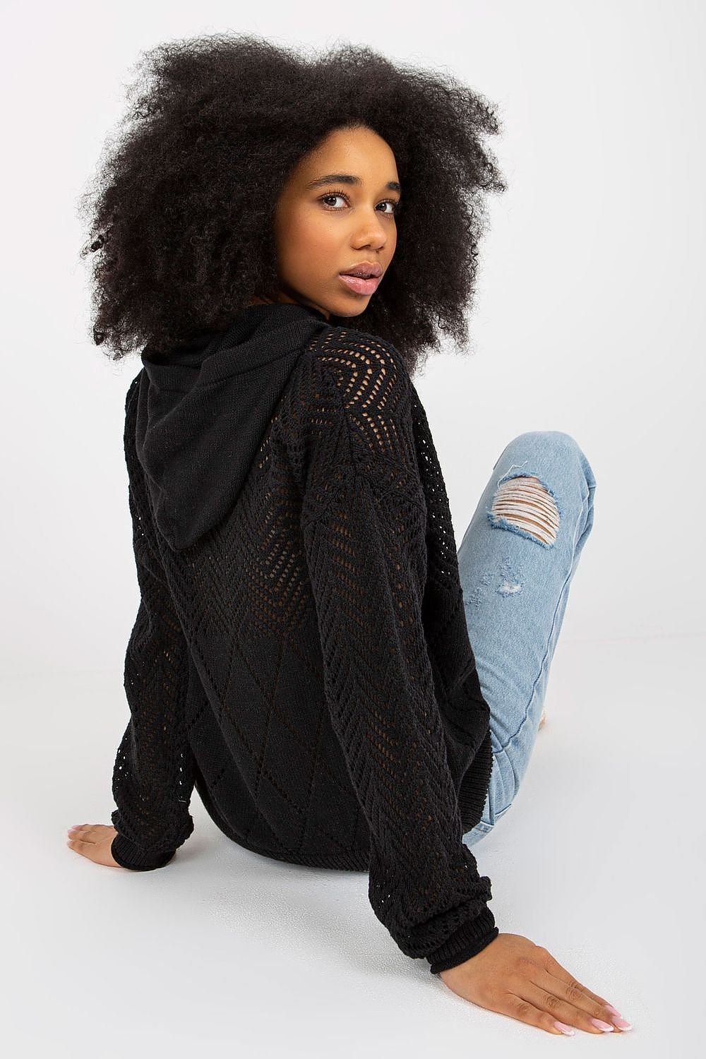   Sweter Damski Model BA-SW-2003.51P Black - Badu 