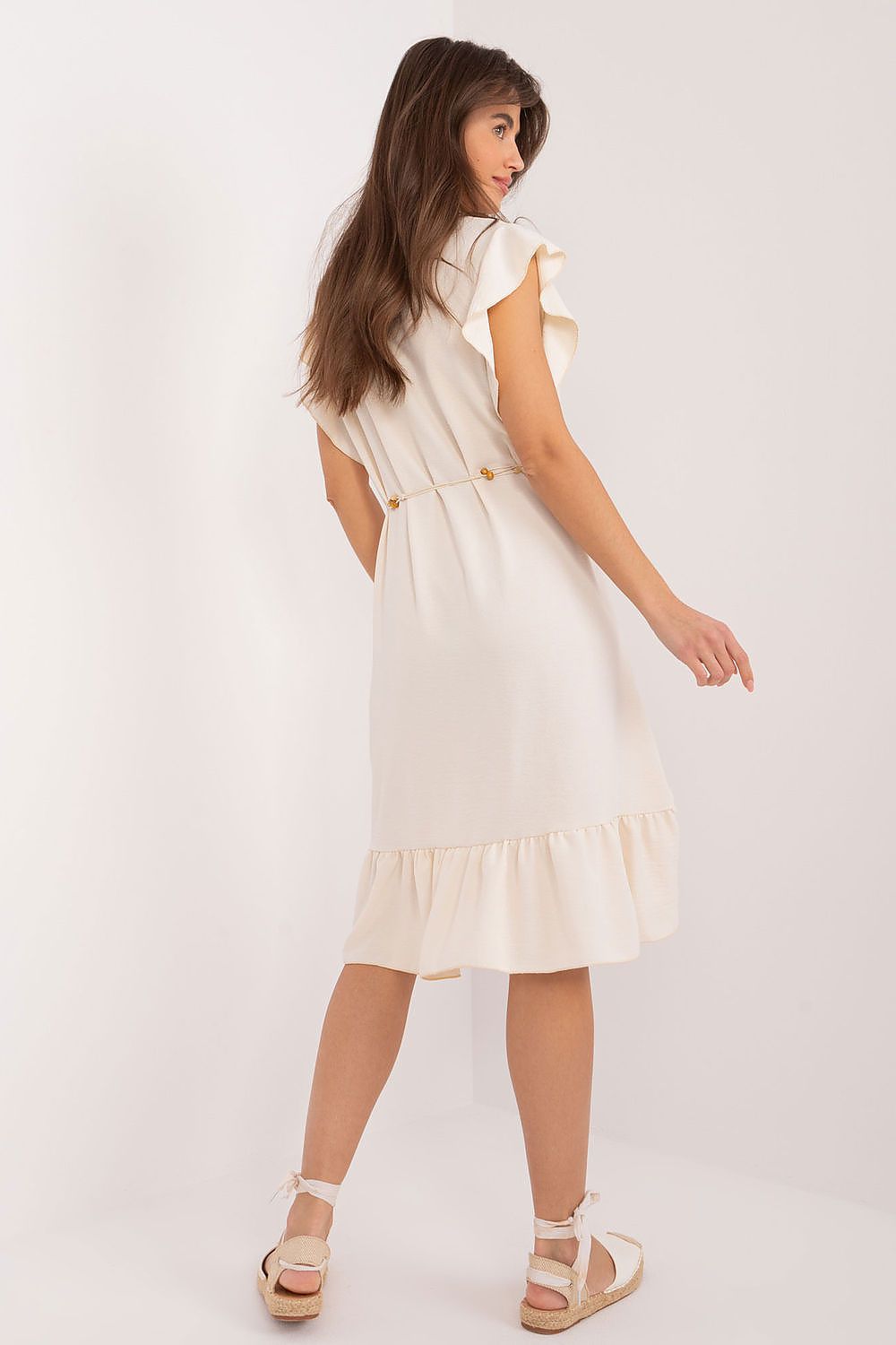  Sukienka Model DHJ-SK-8921.21 Light Beige - Italy Moda 