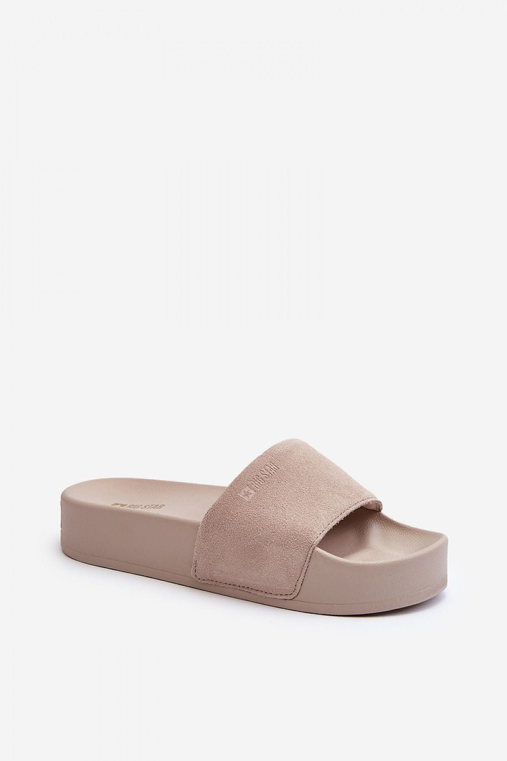  Sandał Klapki Model Big Star NN274A671 Beige - Step in style 