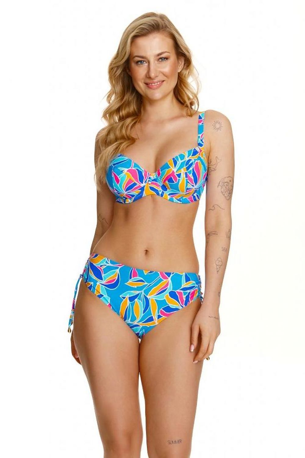  Kostium dwuczęściowy Biustonosz kąpielowy Model Sarema Big Multicolor - Lupo Line 