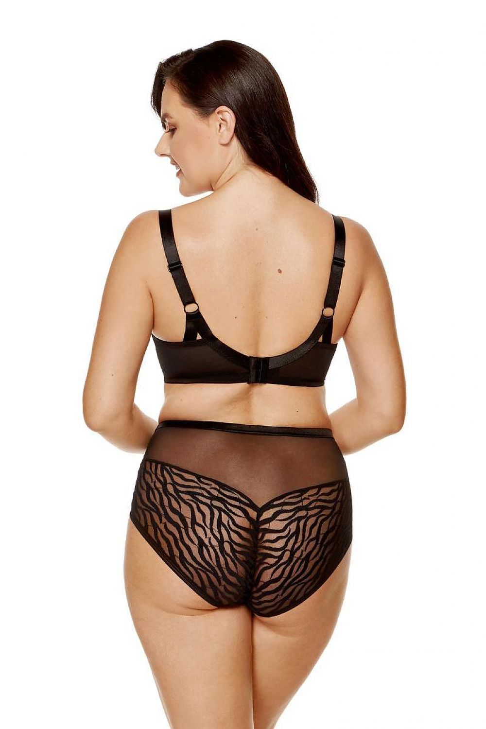  Biustonosz Soft Model Serena B2 Black/Beige - Gorteks 