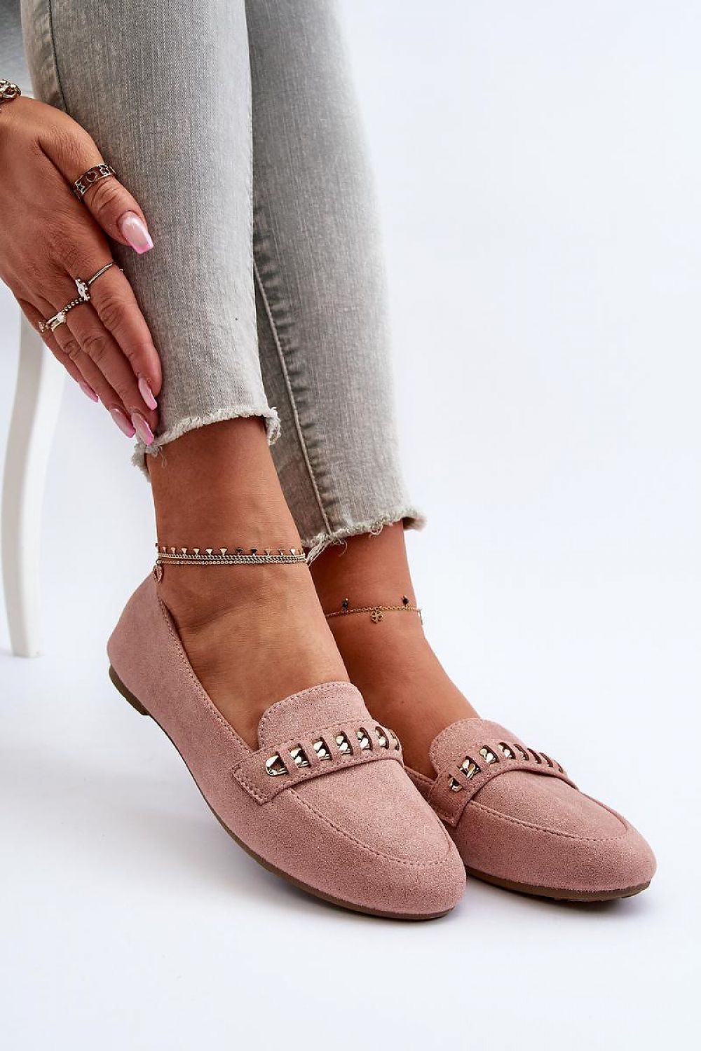   Mokasyny Model Aredilla 9988-73 Pink - Step in style 