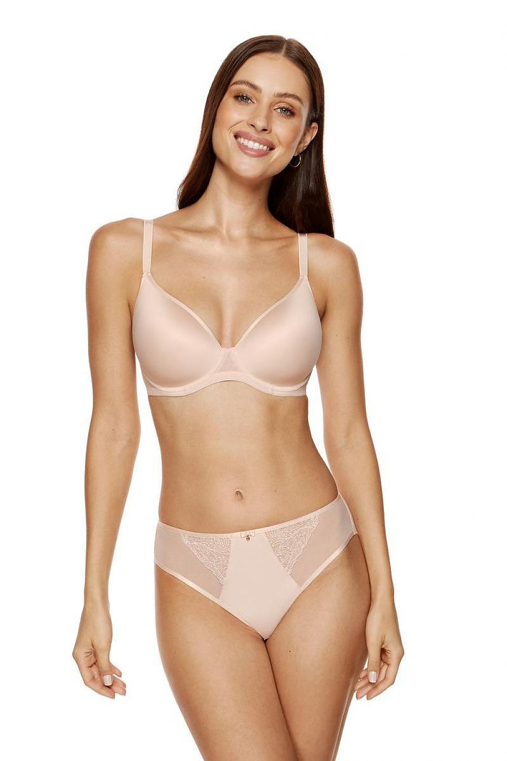  Biustonosz push up Biustonosz Usztywniany Model Madlene B5 Beige - Gorteks 