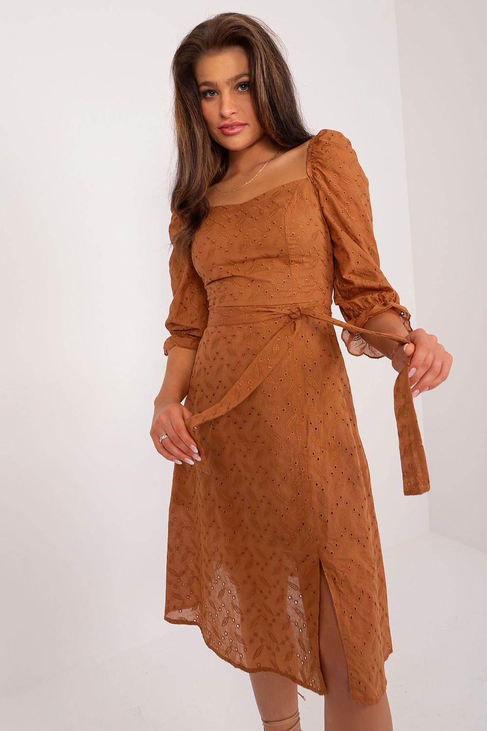  Sukienka Model LK-SK-509372.45 Light Brown - Lakerta 