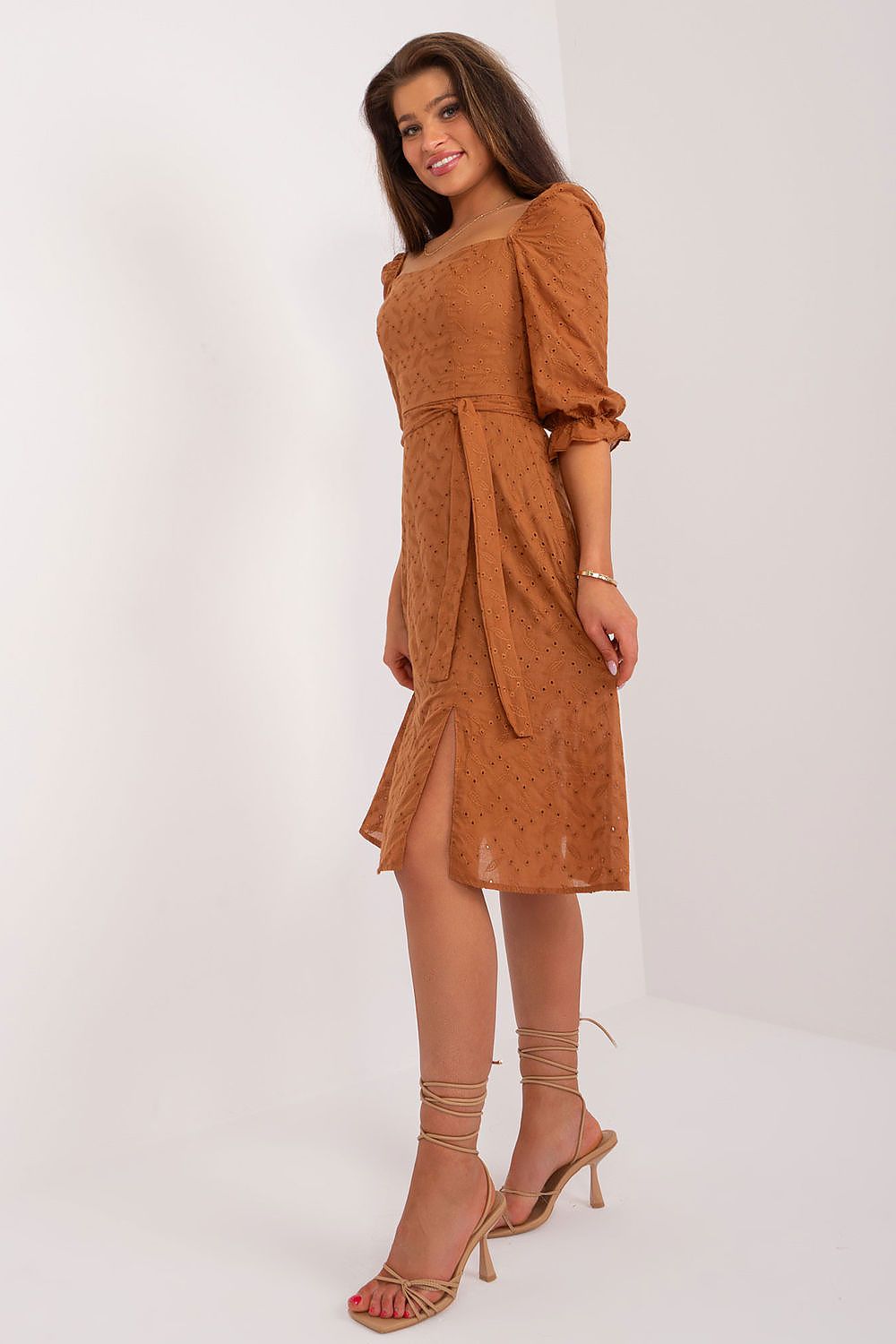 Sukienka Model LK-SK-509372.45 Light Brown - Lakerta 