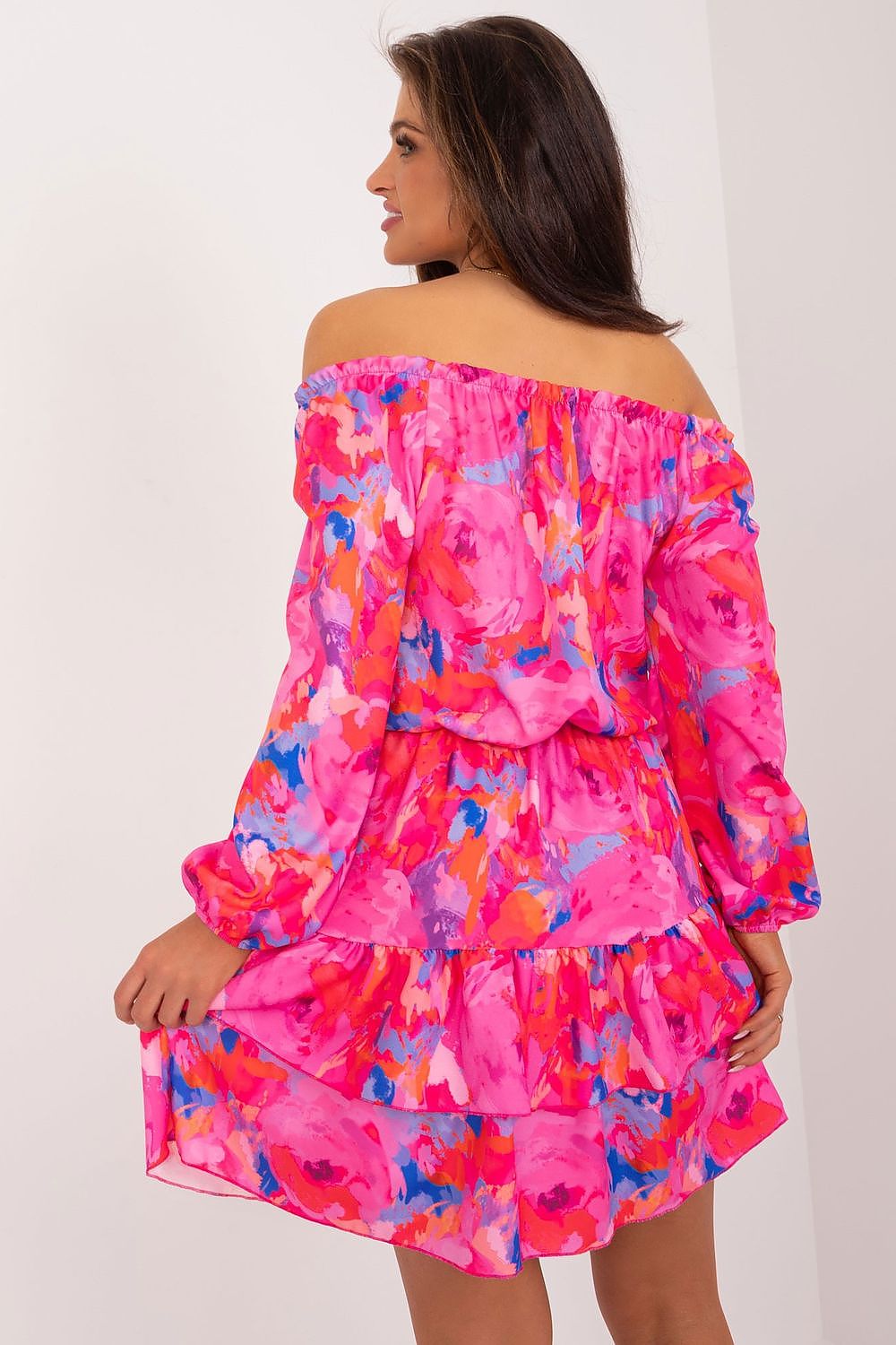 Sukienka Model WN-SK-8282.32 Dark Pink - Rue Paris 