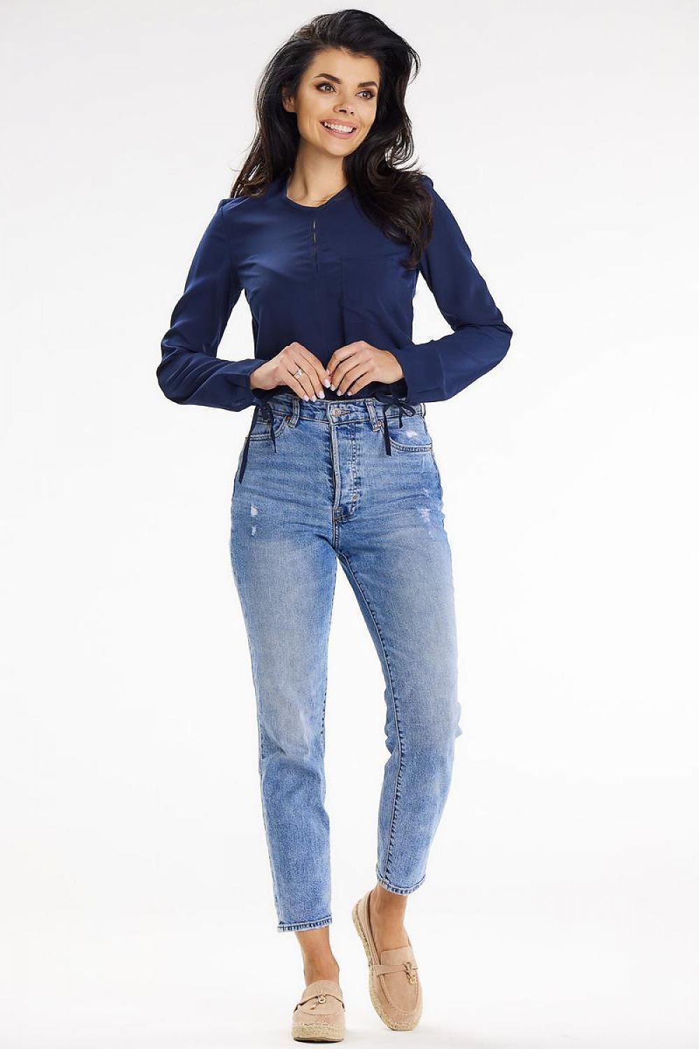   Bluzka Model A651 Navy - awama 