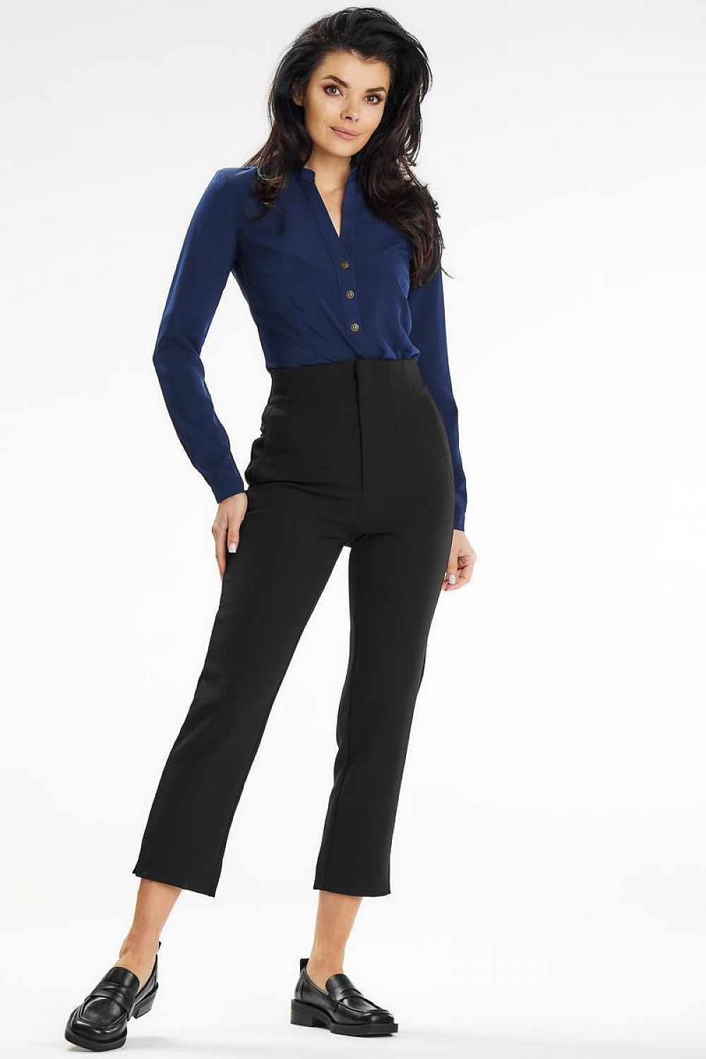   Bluzka Model A649 Navy - awama 