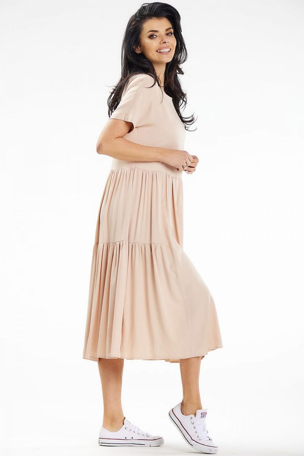  Sukienka Model A639 Beige - awama 