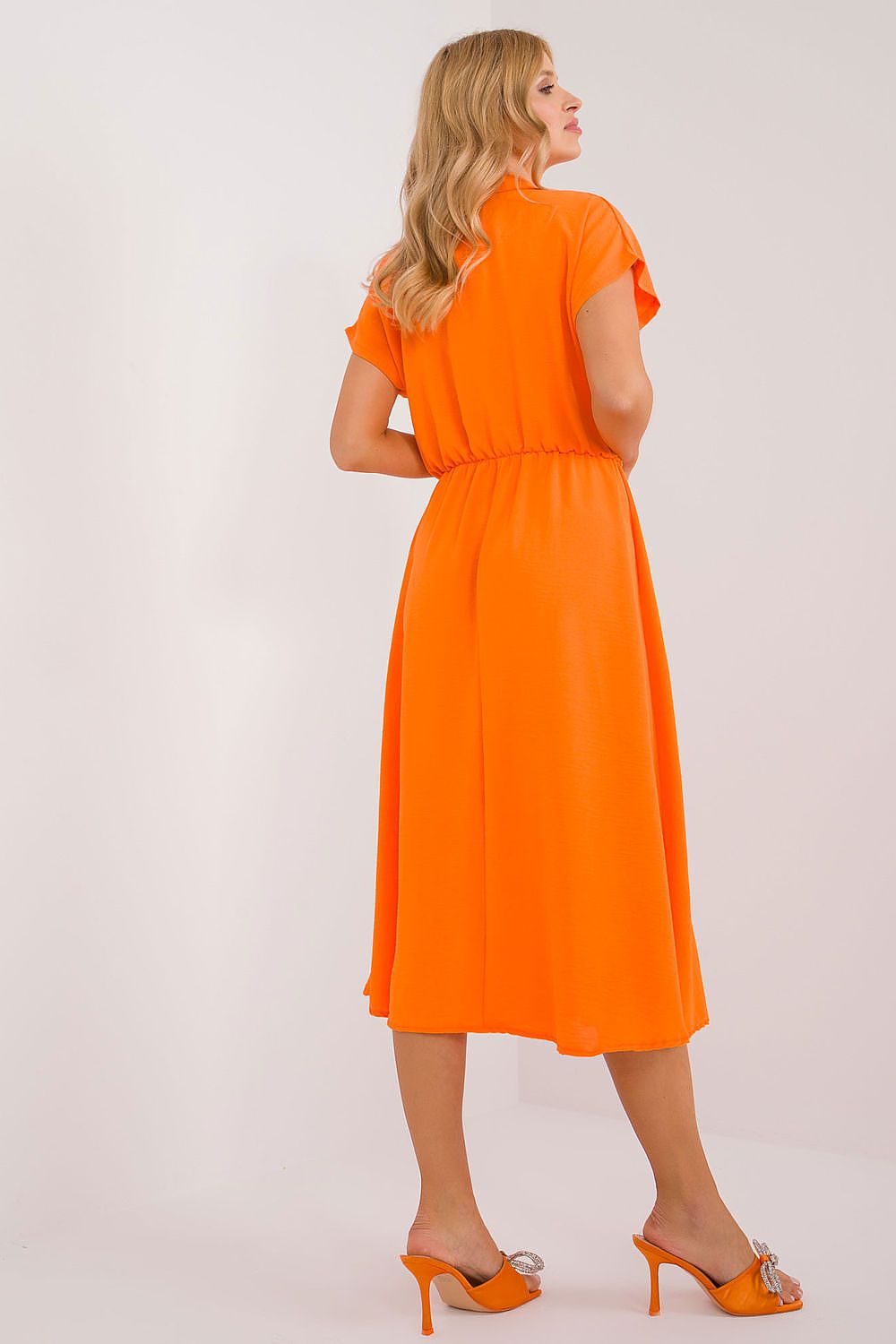  Sukienka Model DHJ-SK-19002.31 Orange - Italy Moda 