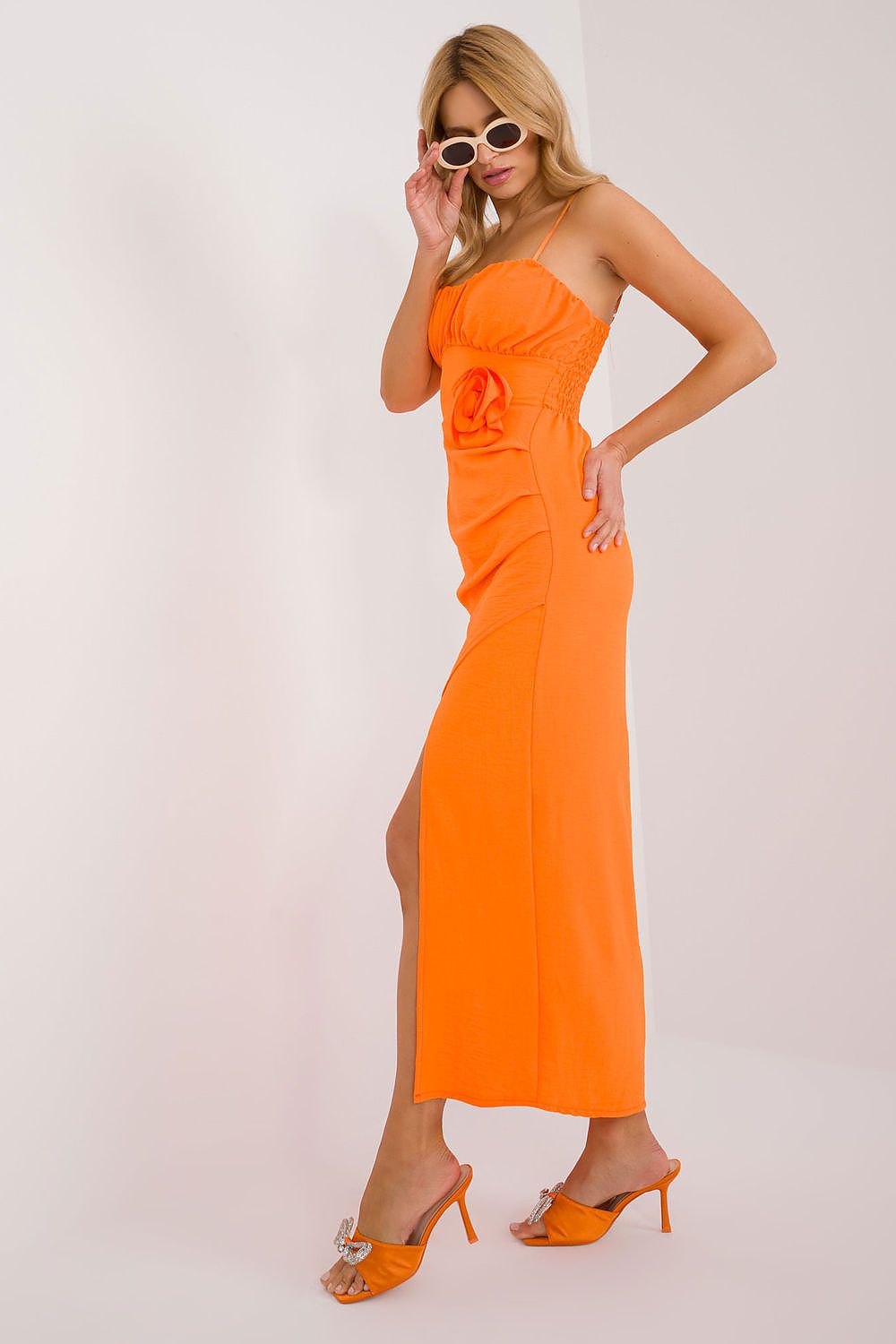   Sukienka Model DHJ-SK-18992.62 Orange - Italy Moda 