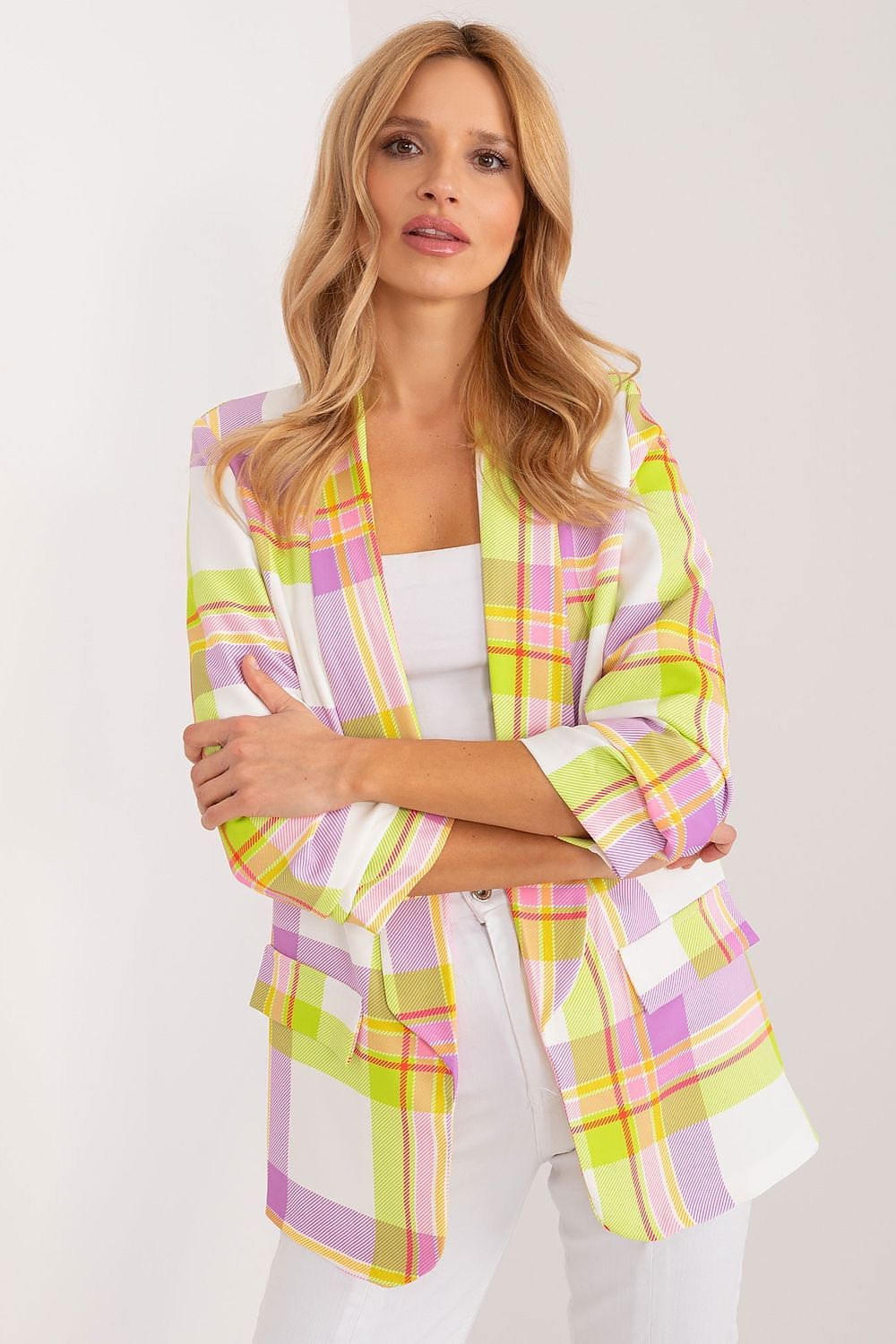   Marynarka Model DHJ-MA-18922.43 Limonka - Italy Moda 