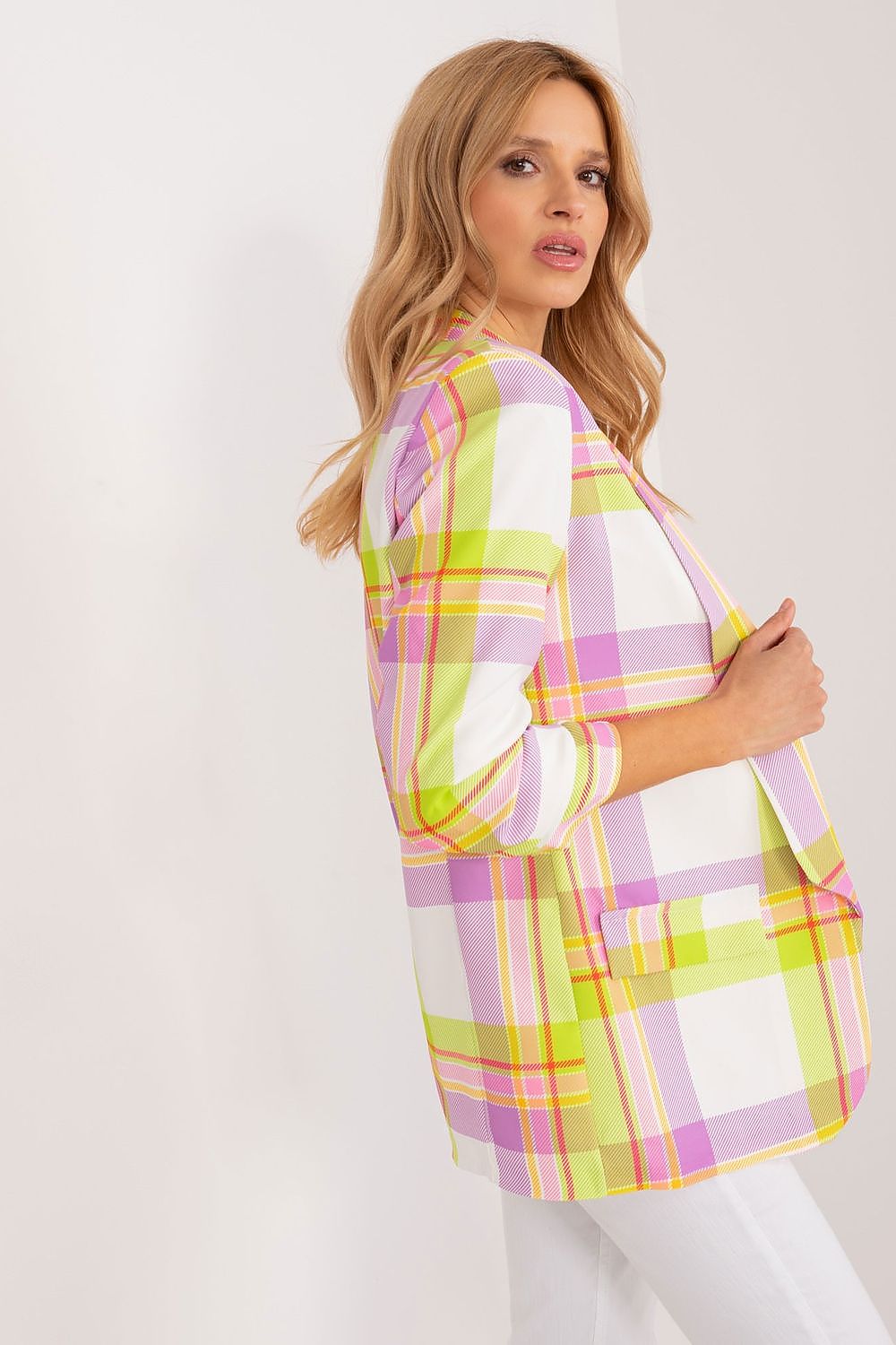   Marynarka Model DHJ-MA-18922.43 Limonka - Italy Moda 