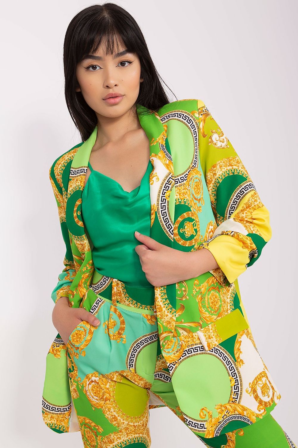   Marynarka Model DHJ-MA-7684B-3.95P Light Green - Italy Moda 