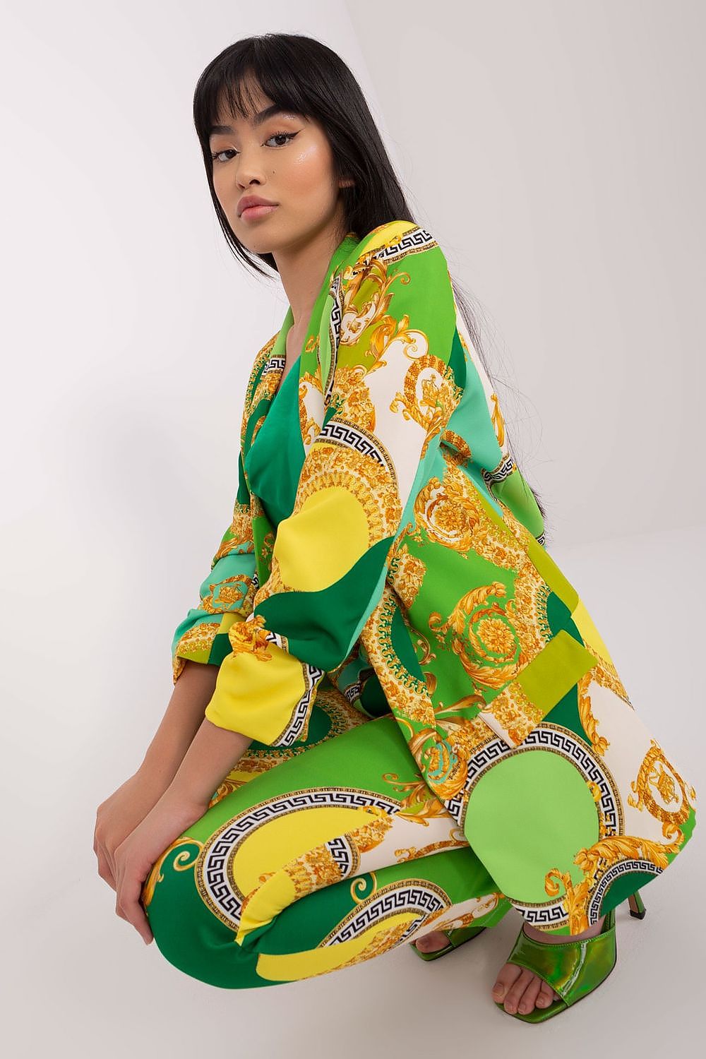   Marynarka Model DHJ-MA-7684B-3.95P Light Green - Italy Moda 