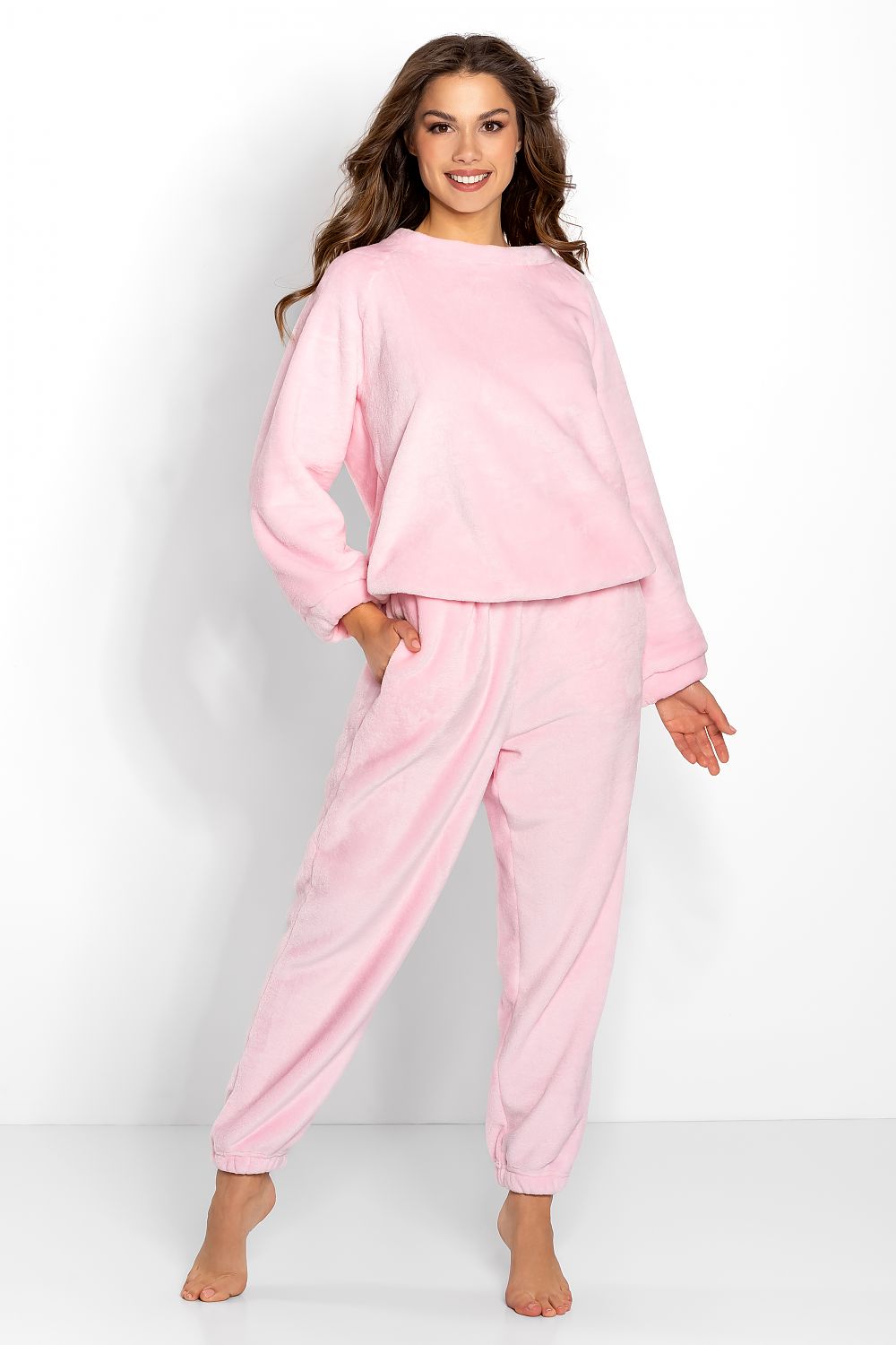  Spodnie Dres Damski Model Kimberly Pink - Momenti Per Me 