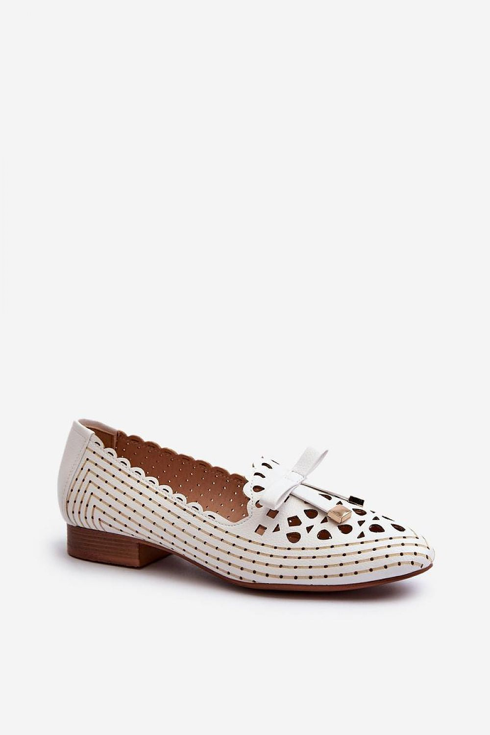   Baleriny Model Nestavia ASA222-1 White - Step in style 