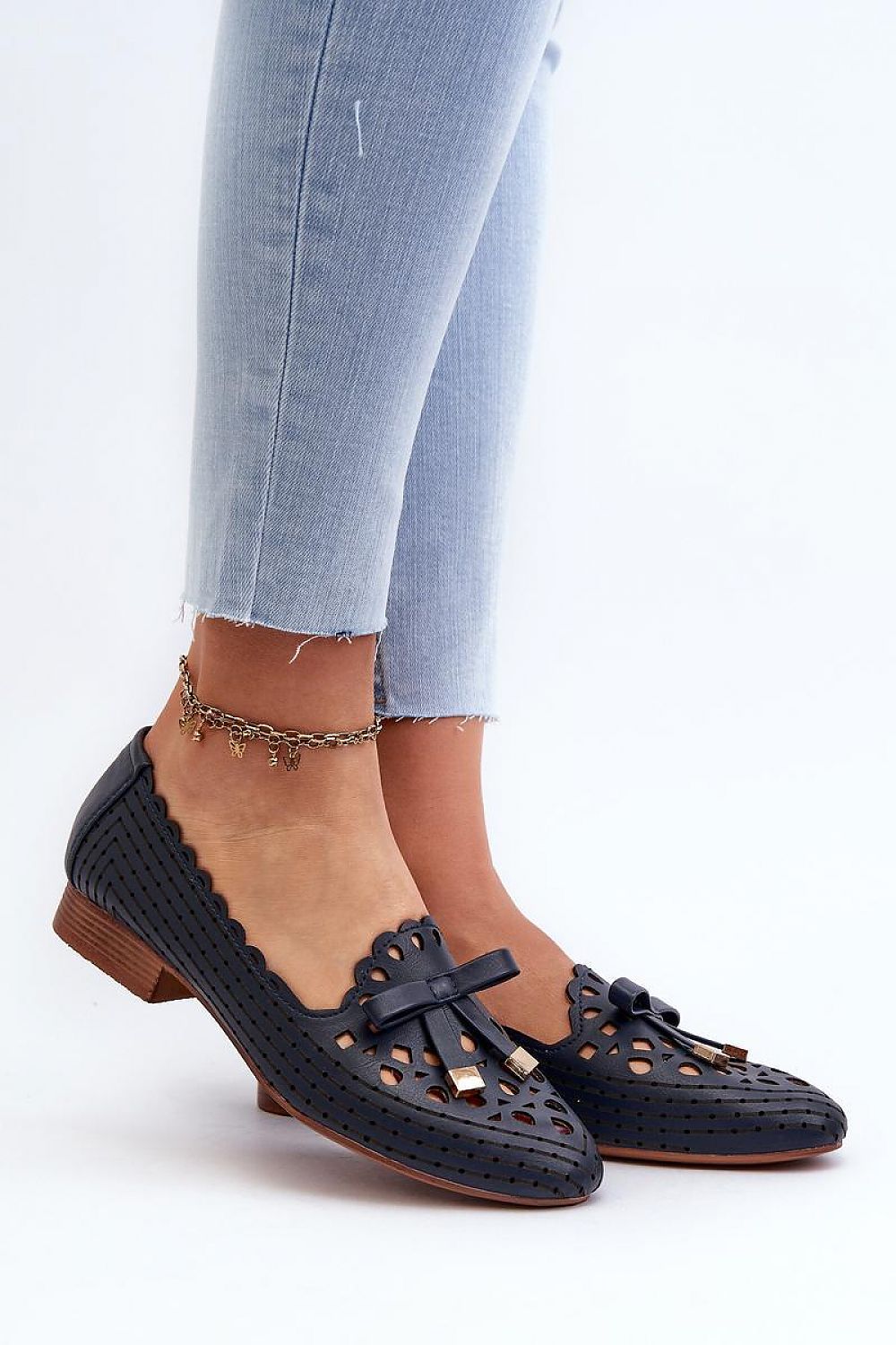   Baleriny Model Nestavia ASA222-1 Navy - Step in style 