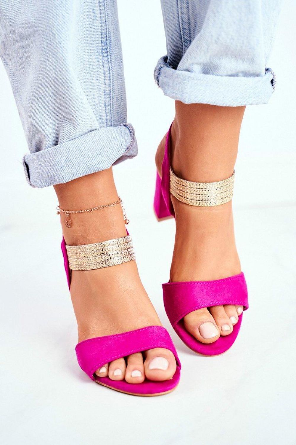  Sandały Model Enjoy GD-169 Fuksja - Step in style 