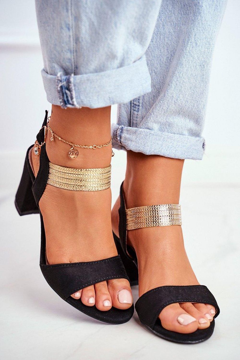  Sandały Model Enjoy GD-169 Black - Step in style 