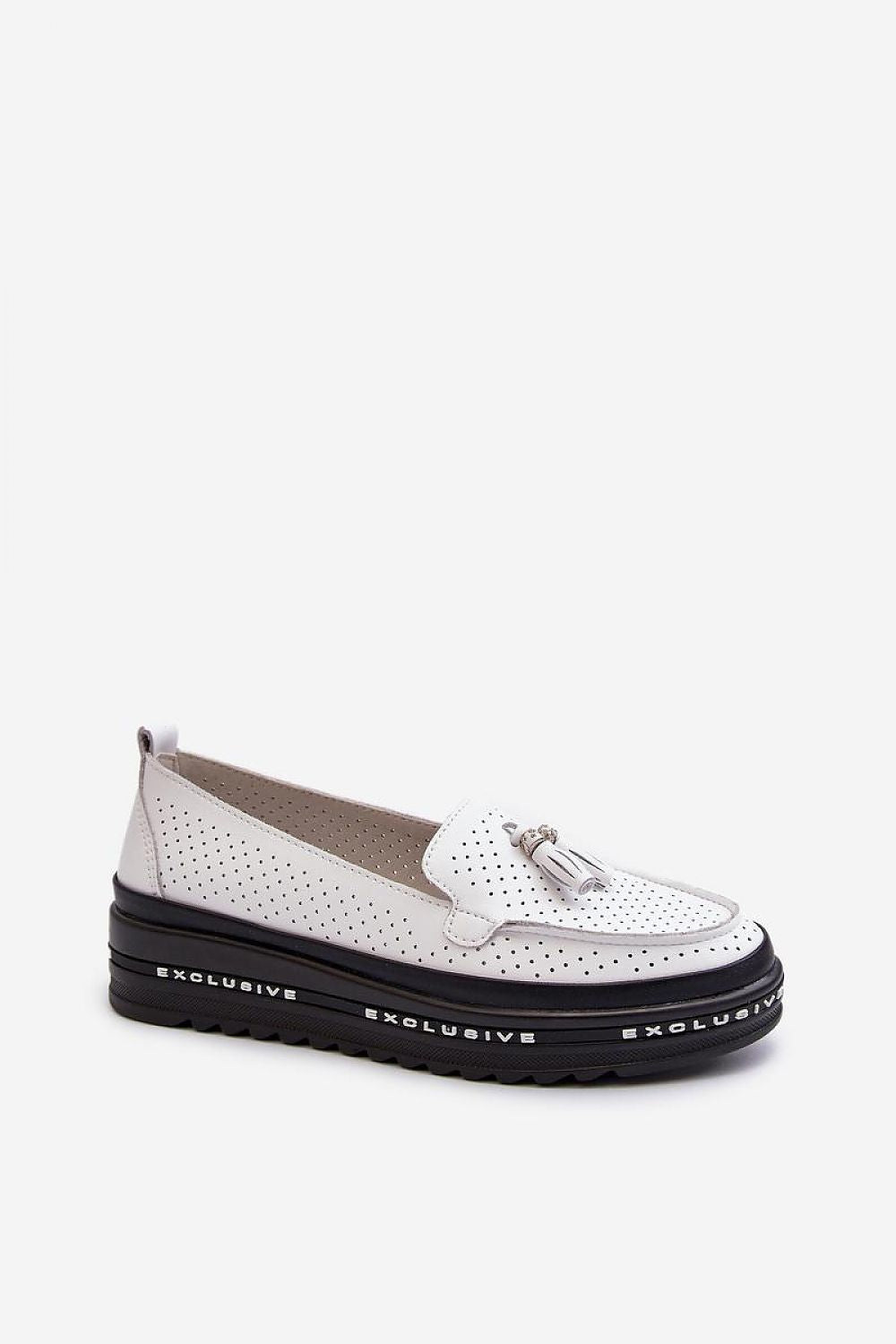   Mokasyny Model Assetnima 24PB18-7176 White - Step in style 