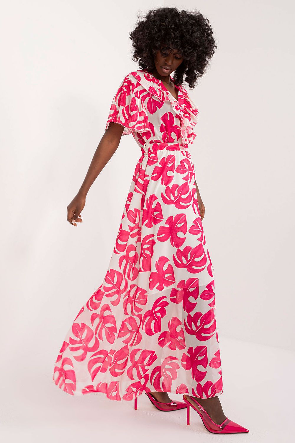  Sukienka Model DHJ-SK-15986.67 Fuksja - Italy Moda 