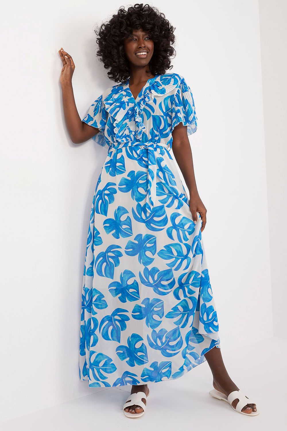  Sukienka Model DHJ-SK-15986.67 Blue - Italy Moda 