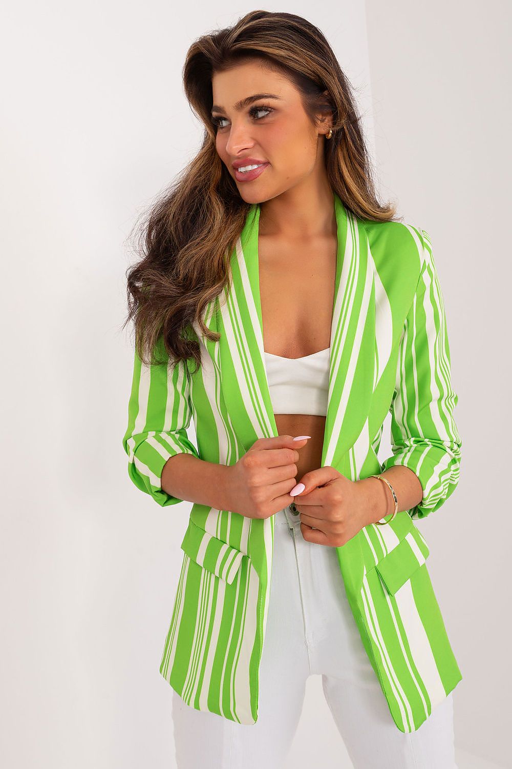   Marynarka Model DHJ-MA-2766.14X Light Green - Italy Moda 