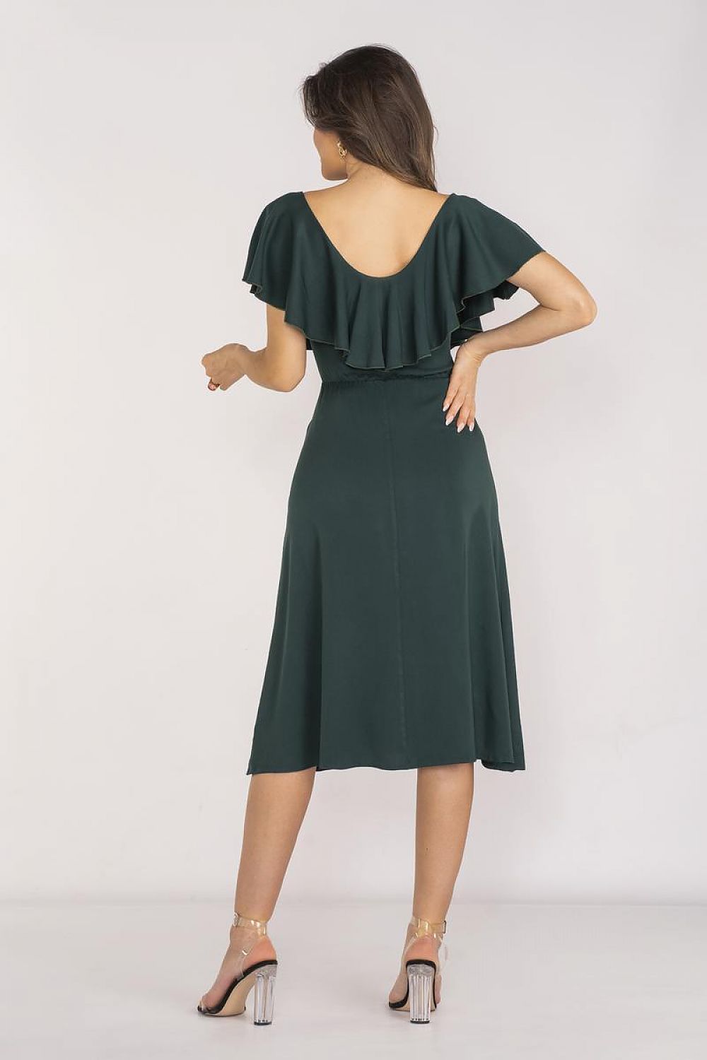  Sukienka Model A659 Bottle Green - awama 