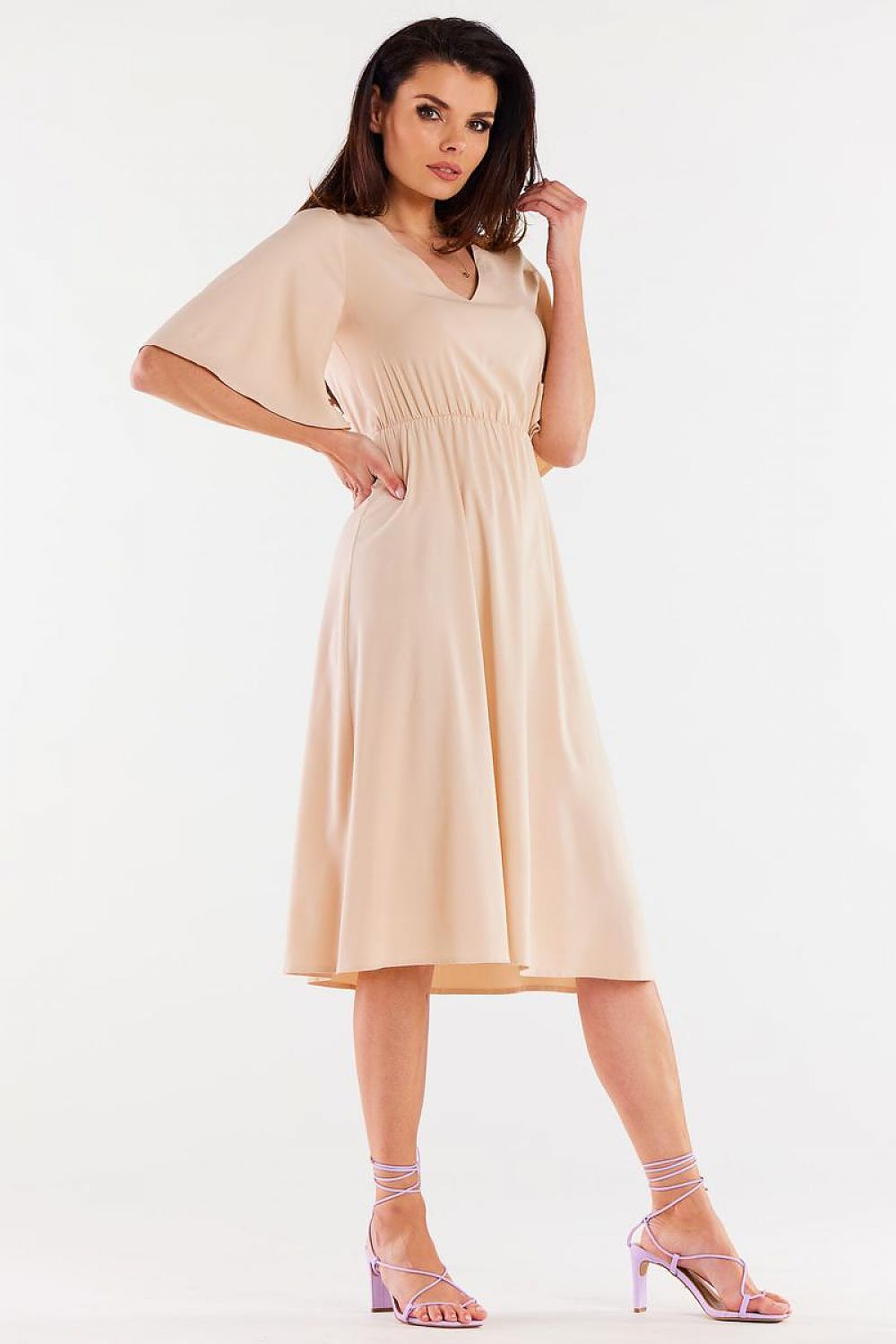  Sukienka Model A518 Beige - awama 