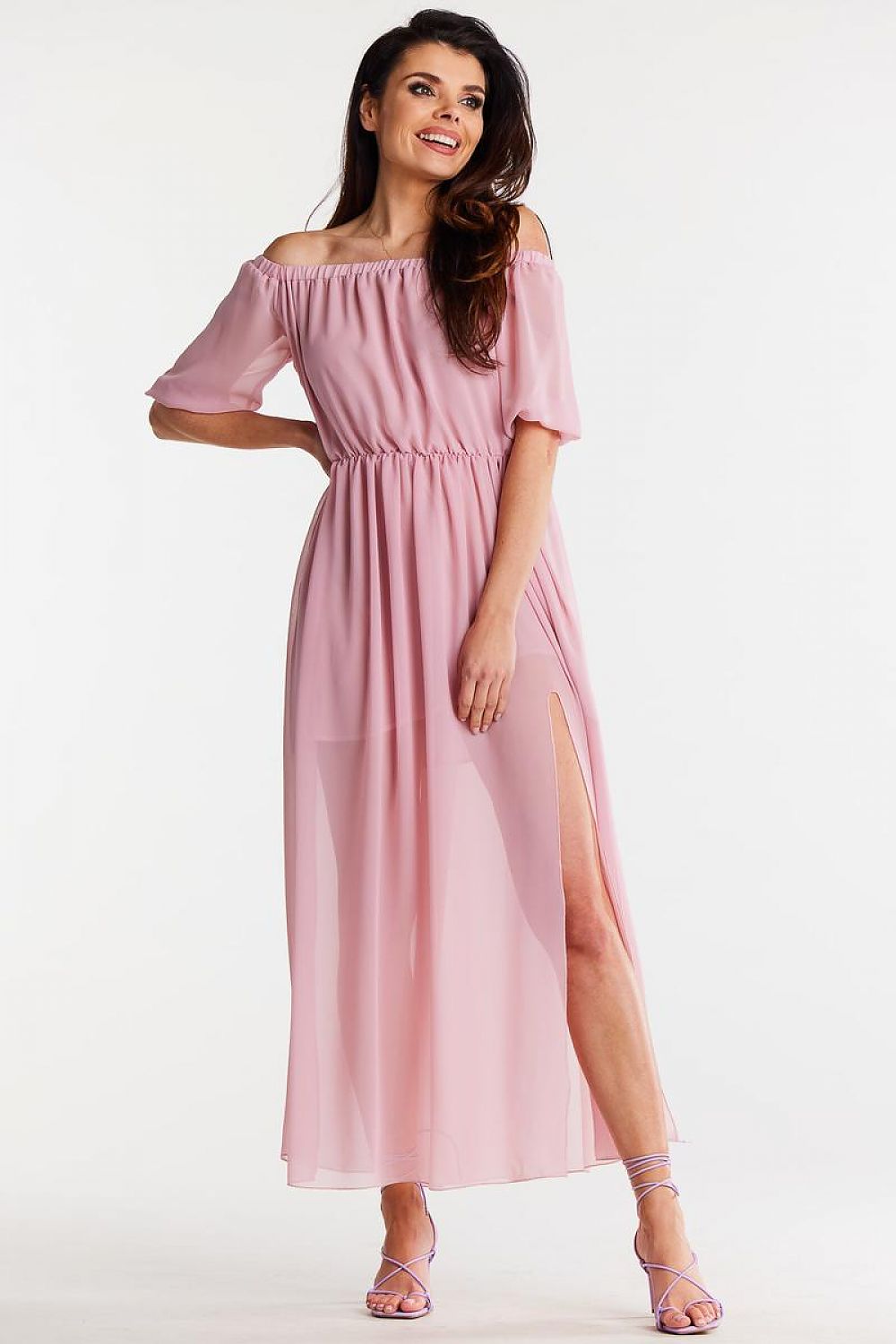  Sukienka Model A515 Powder Pink - awama 