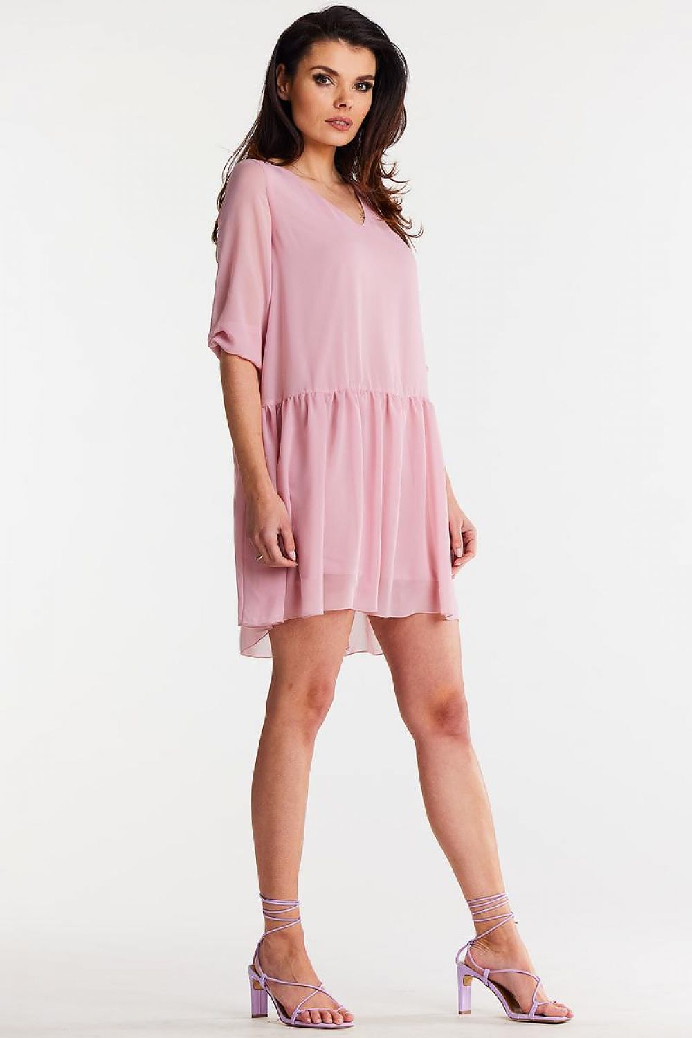  Sukienka Model A514 Powder Pink - awama 