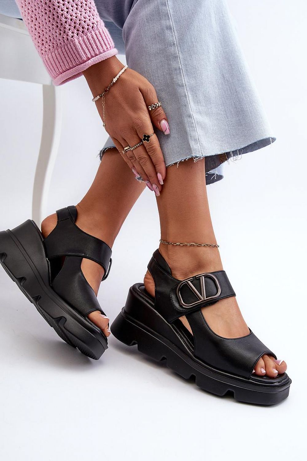  Sandały Model Triaola 58292 Black - Step in style 