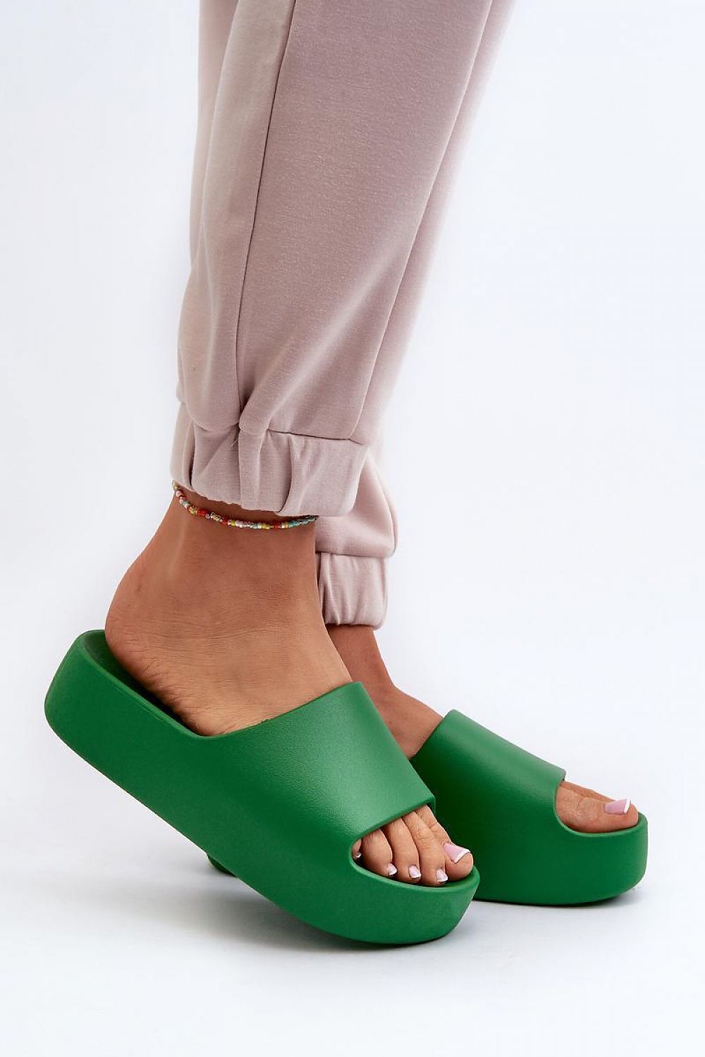  Sandał Klapki Model Oreithano S001 Green - Step in style 