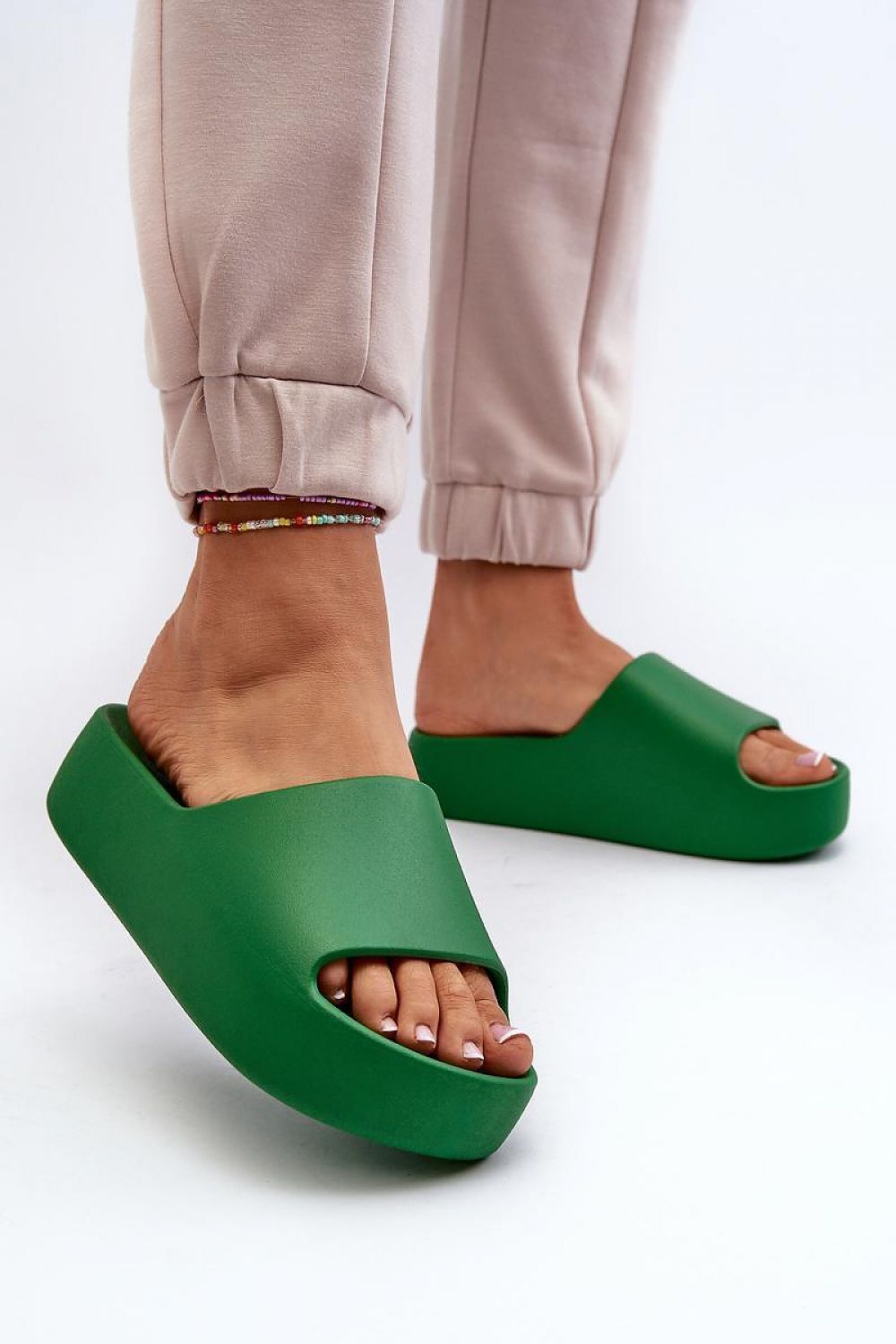  Sandał Klapki Model Oreithano S001 Green - Step in style 