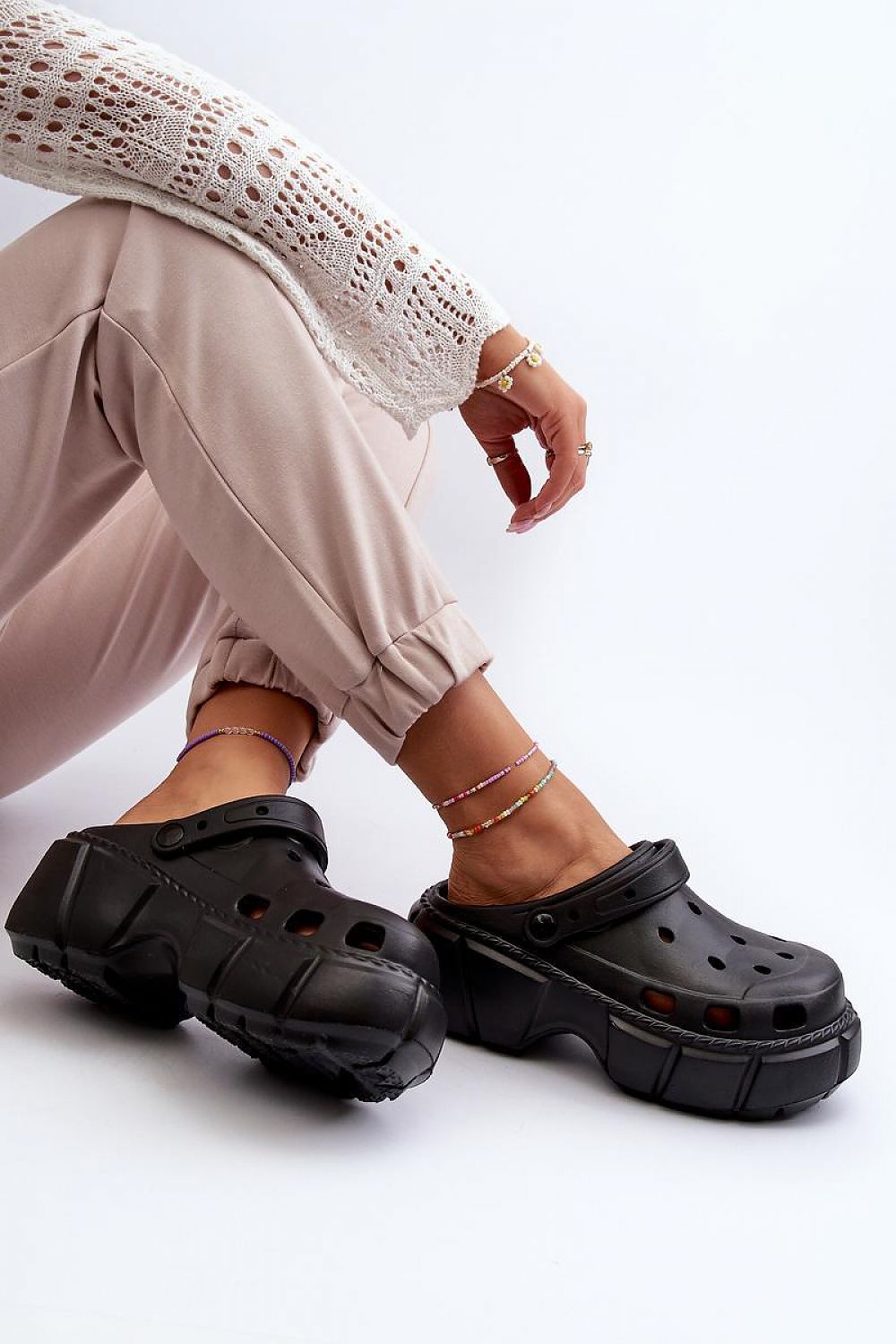  Sandał Klapki Model Witima D205 Black - Step in style 