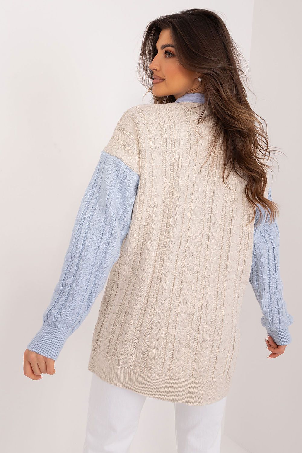  Sweter Damski Model BA-SW-0549.32 Light Blue - Badu 