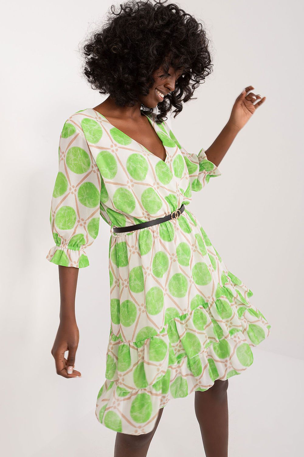  Sukienka Model DHJ-SK-17370.83 Light Green - Italy Moda 