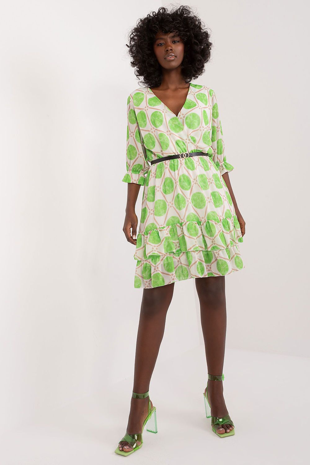  Sukienka Model DHJ-SK-17370.83 Light Green - Italy Moda 