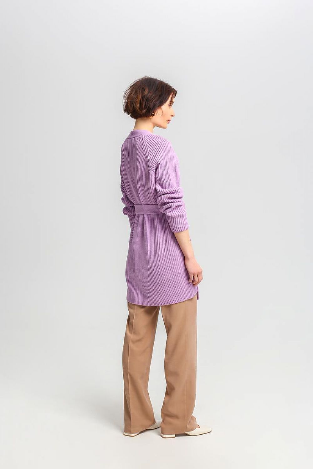  Sweter Kardigan Model SWE334 Lawenda - MKM 