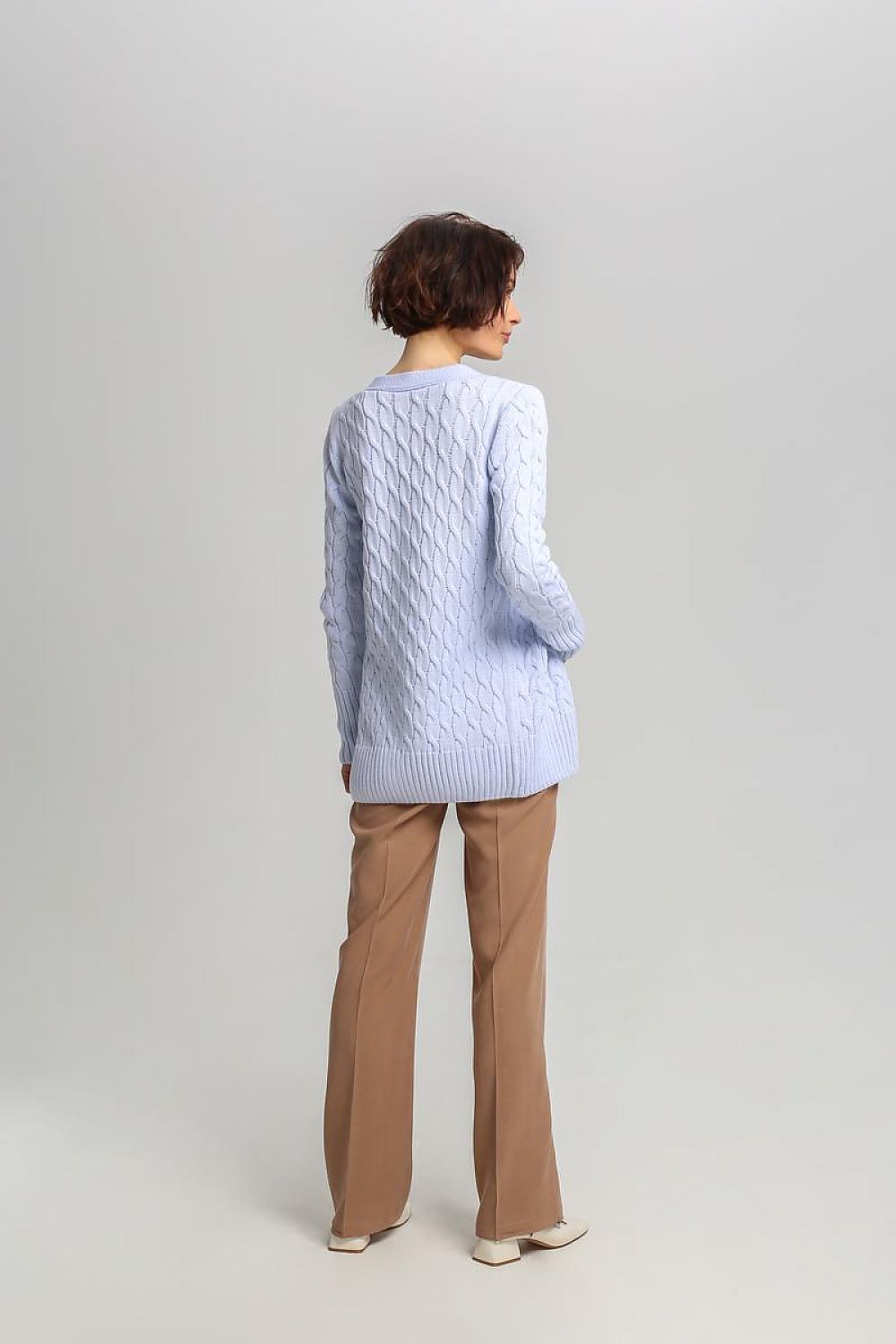  Sweter Damski Model SWE333 Błękit - MKM 