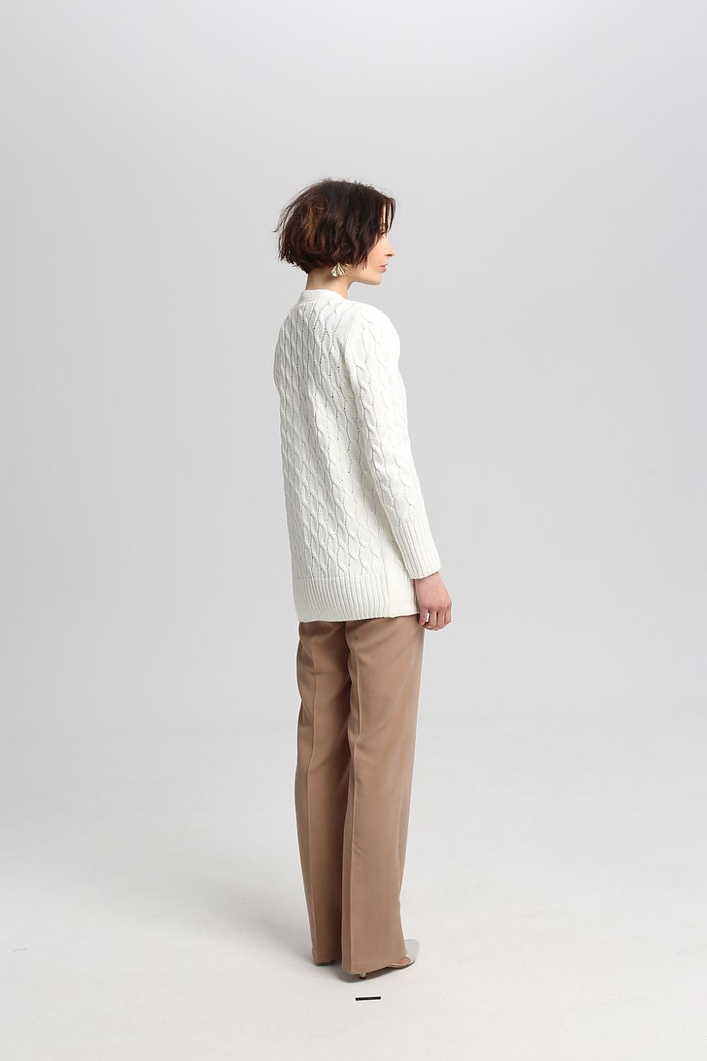  Sweter Damski Model SWE333 Ecru - MKM 
