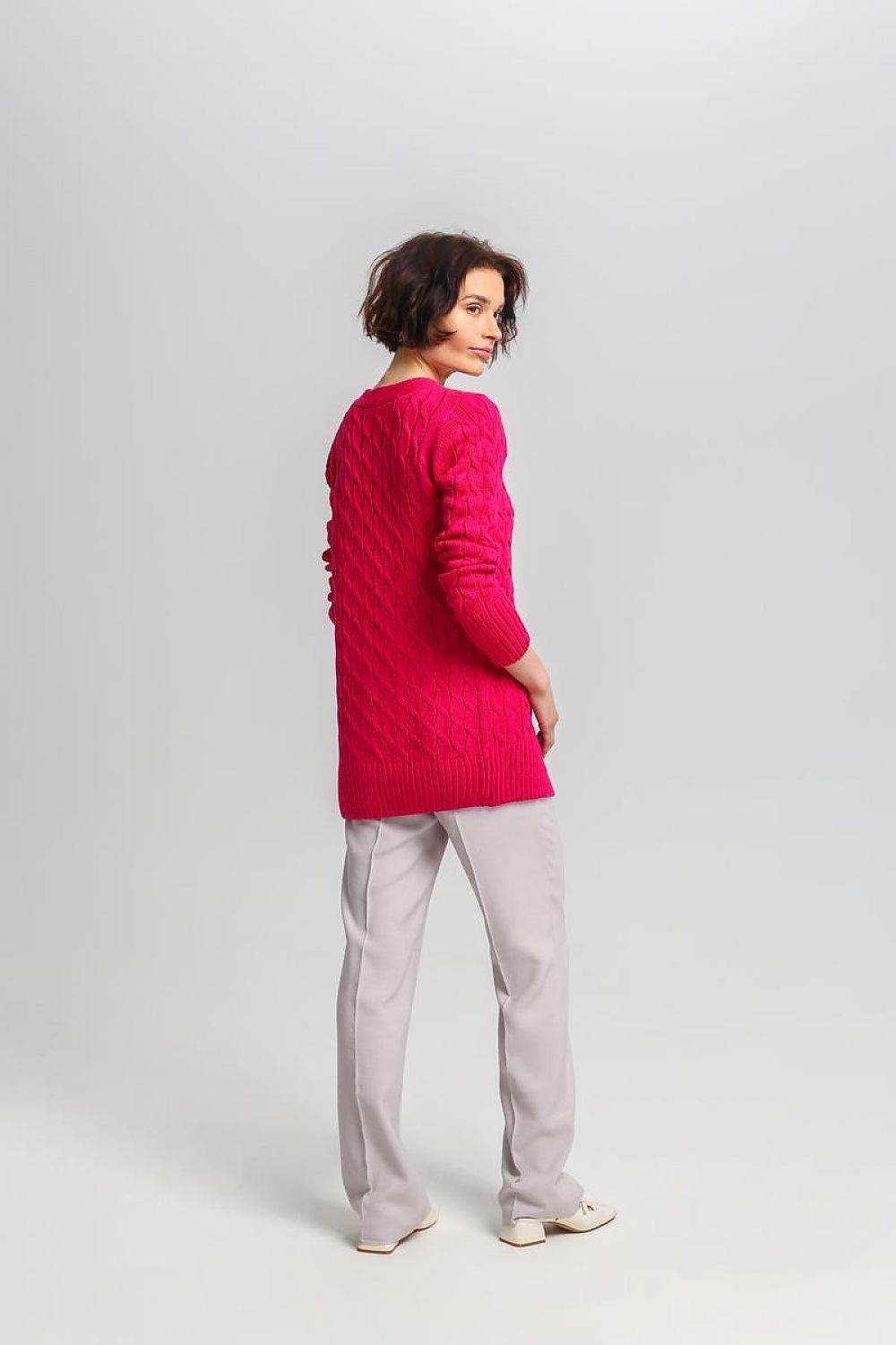  Sweter Damski Model SWE333 Amarant - MKM 