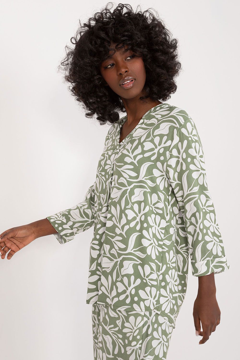   Bluzka Model D73771M11174A Khaki - Sublevel 