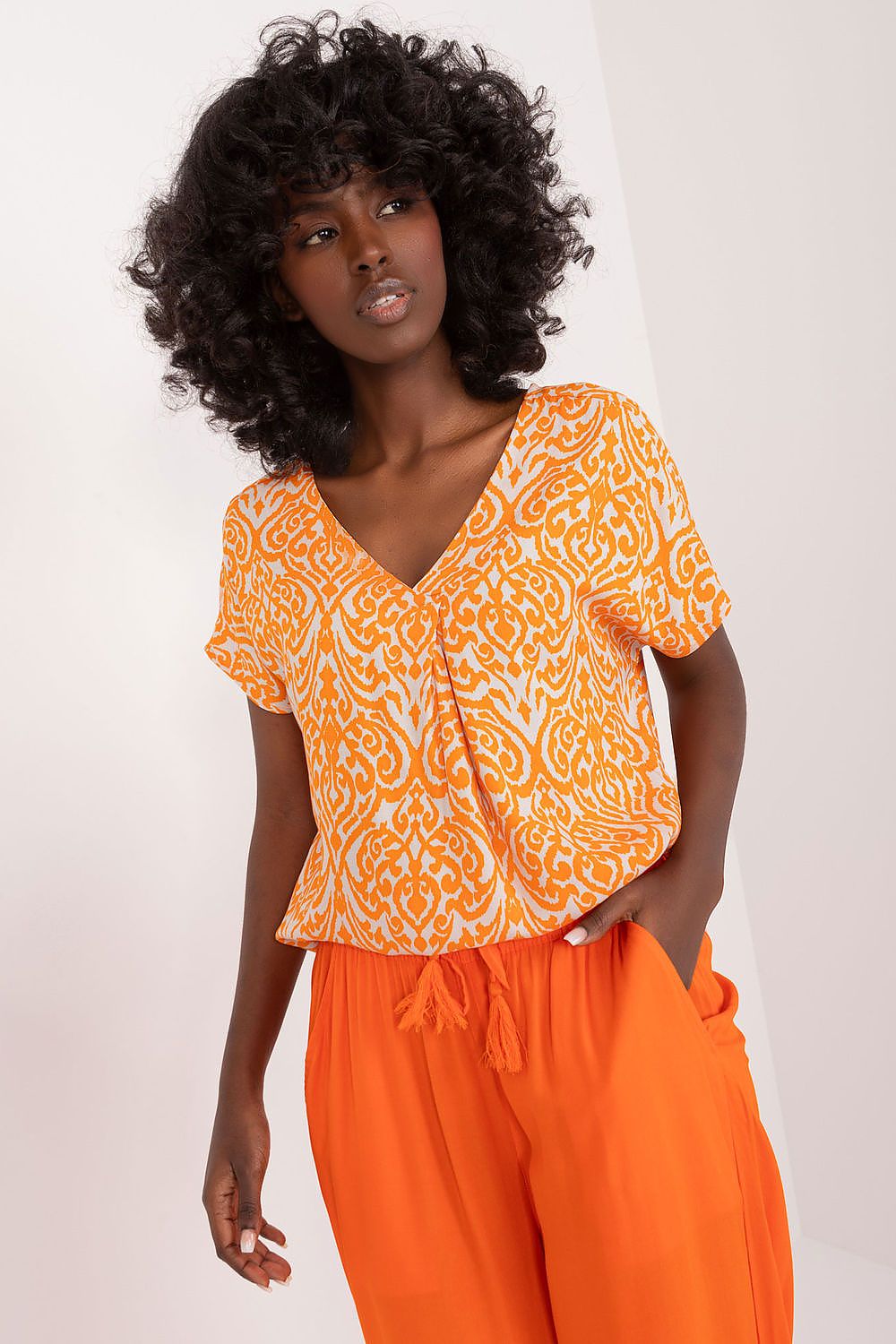   Bluzka Model D73771M11171A Orange - Sublevel 