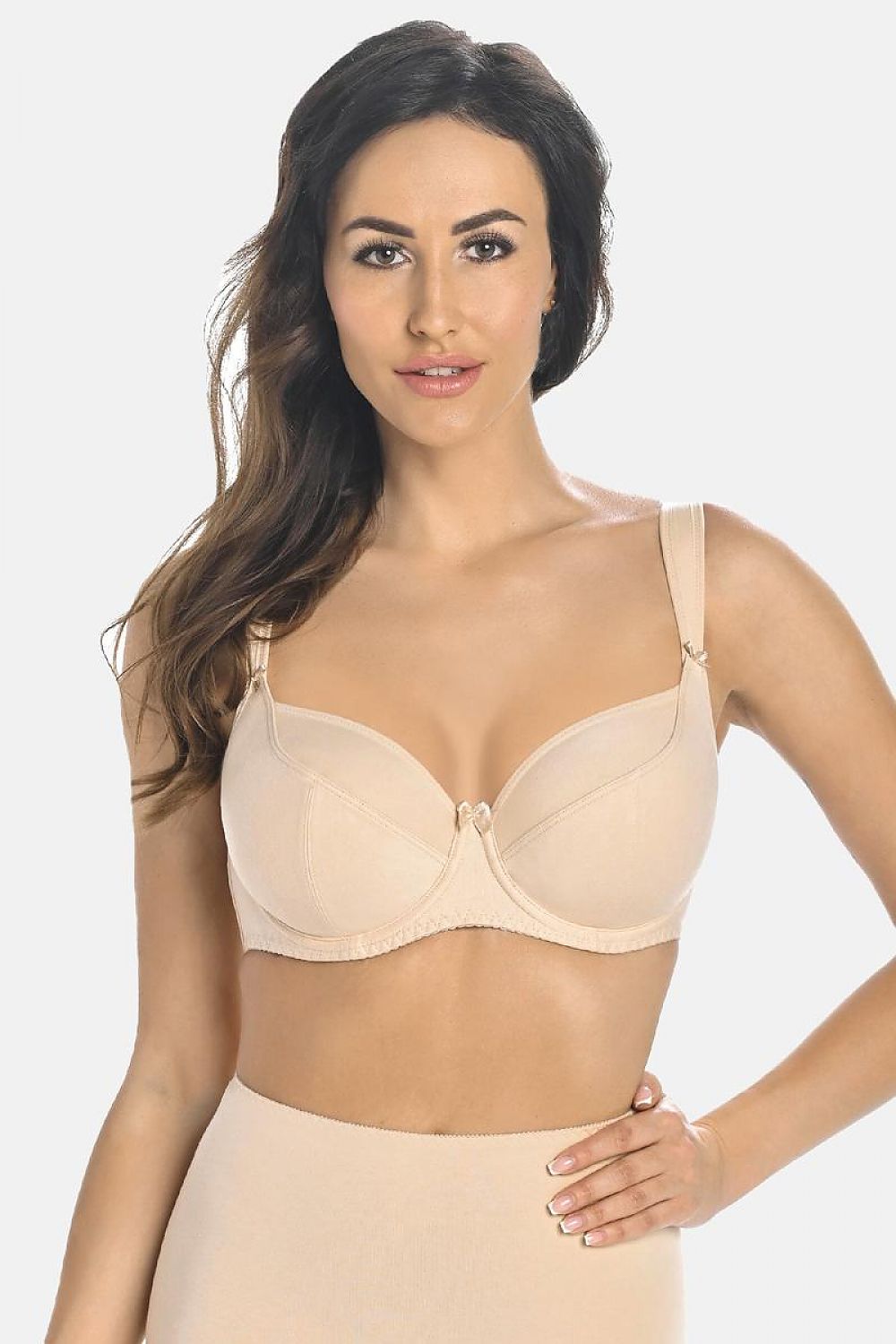  Biustonosz Soft Bawełniany Soft Model Eco Comfort 2034 Beige - Teyli 