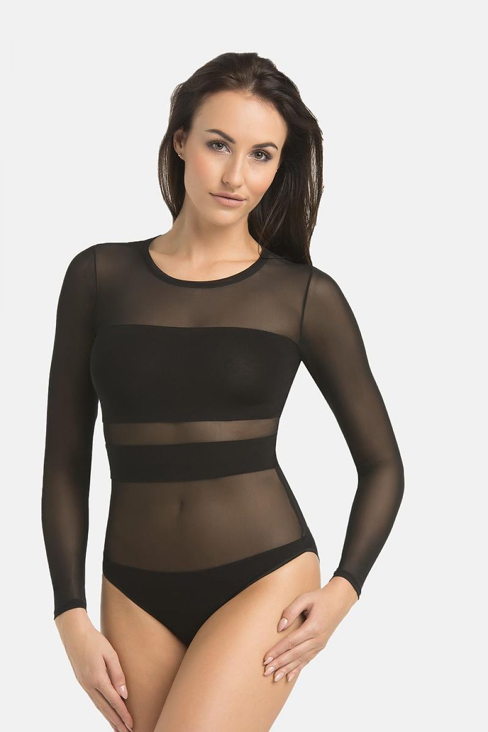   Komplet body Model 2405-2 Stripy Black - Teyli 
