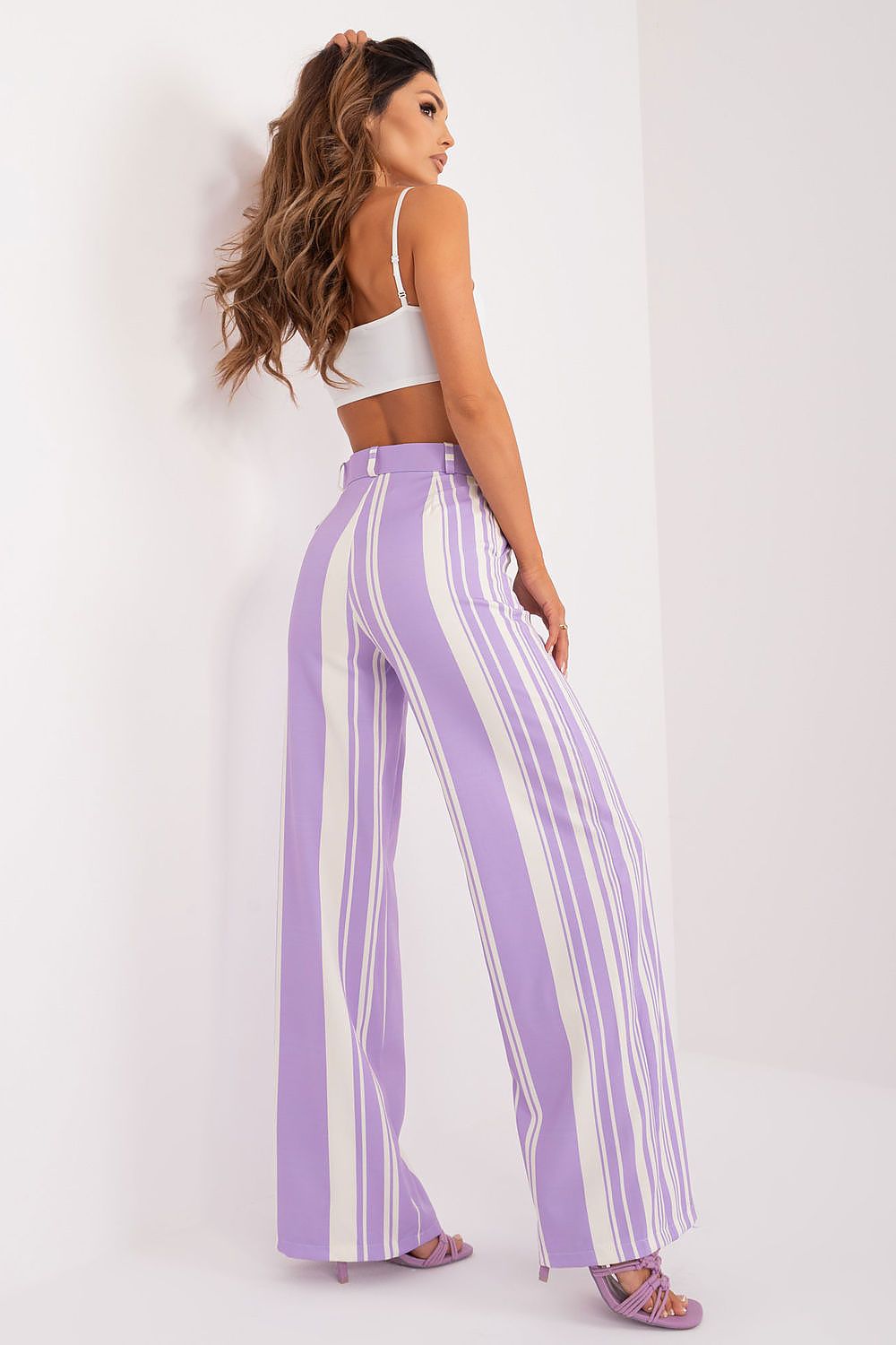  Spodnie Damskie Model DHJ-SP-5077.27 Light Violet - Italy Moda 